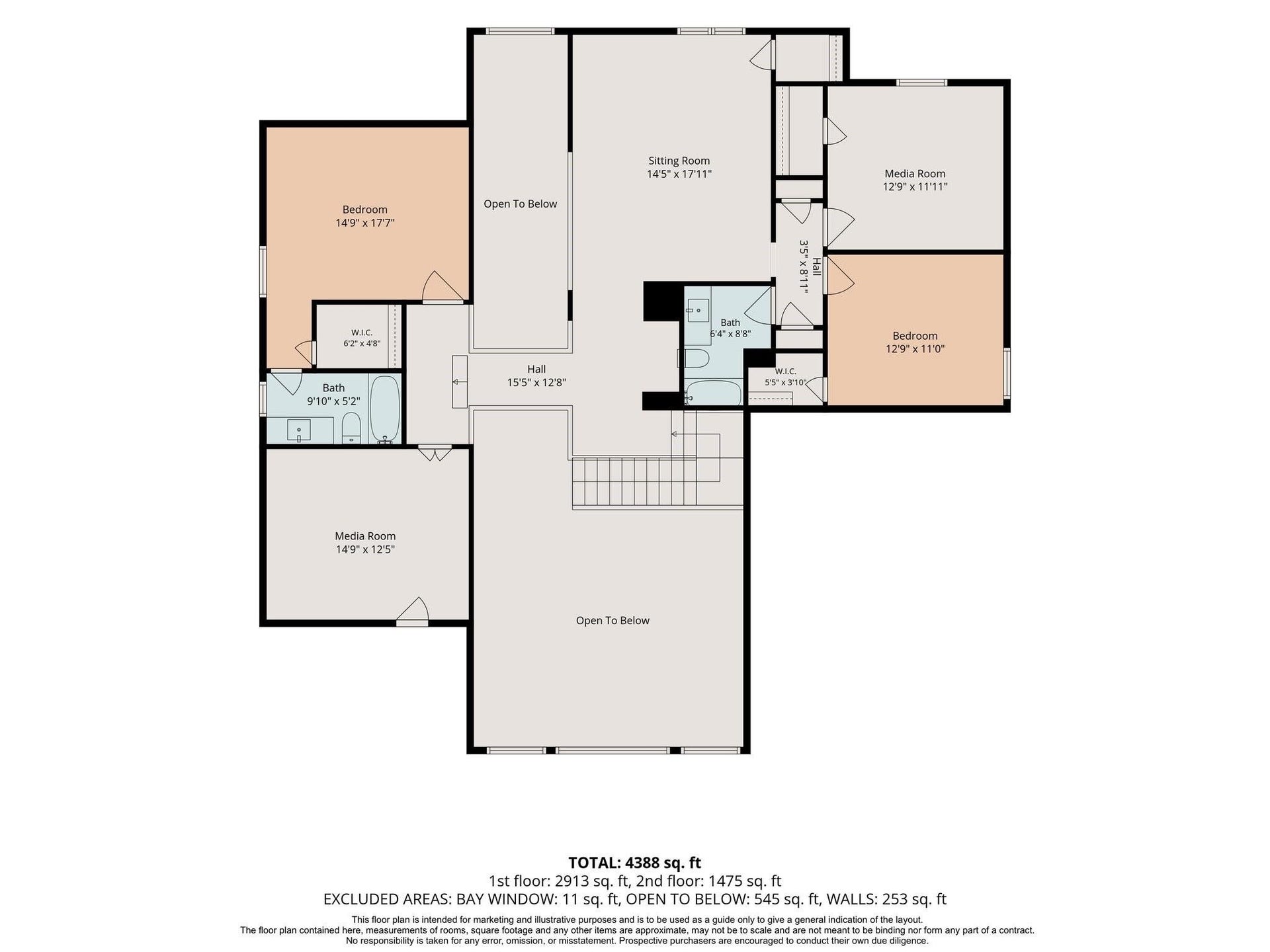 6031 Granite Shadow Lane, Porter, TX 77365 Floor Plan - 2nd Floor