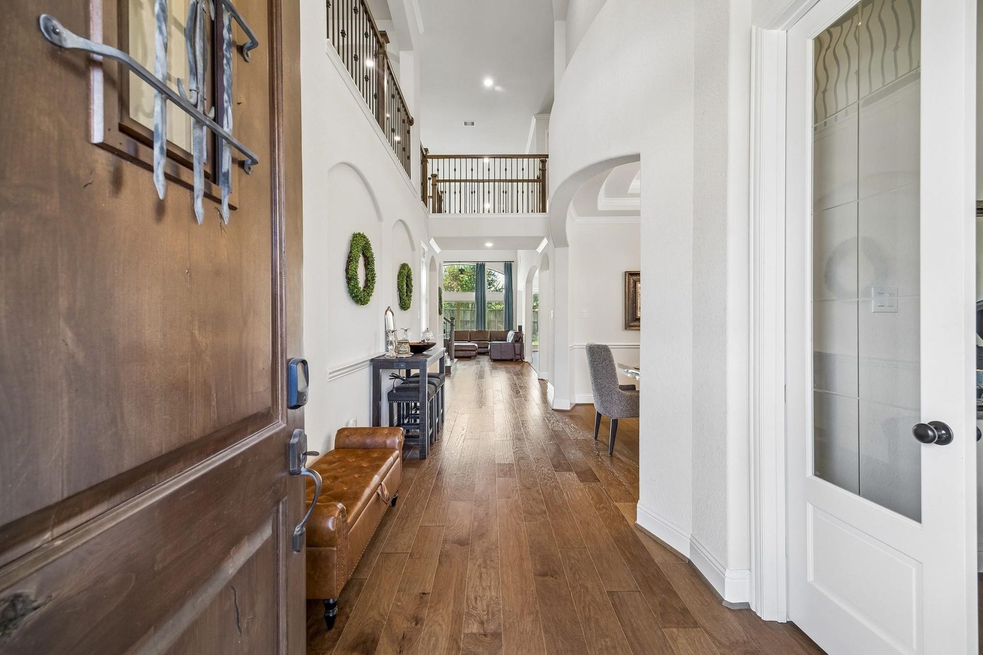 6031 Granite Shadow Lane, Porter, TX 77365 Gorgeous wood door and entry.