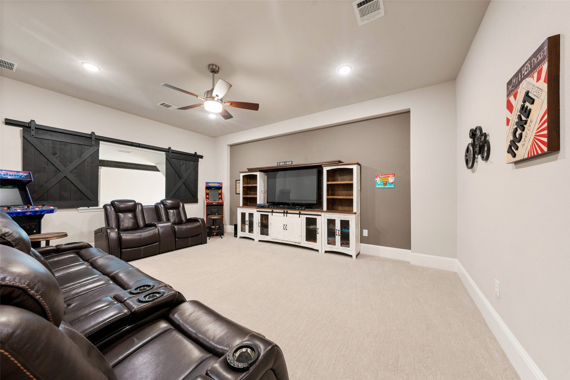 23926 Arcola Glen Lane, Katy, TX 77493 This spacious room is perfect for gaming and watching movies!