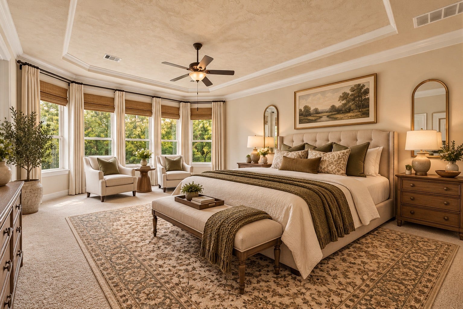 13920 N Lake Branch Lane, Houston, TX 77044 Virtually staged primary bedroom