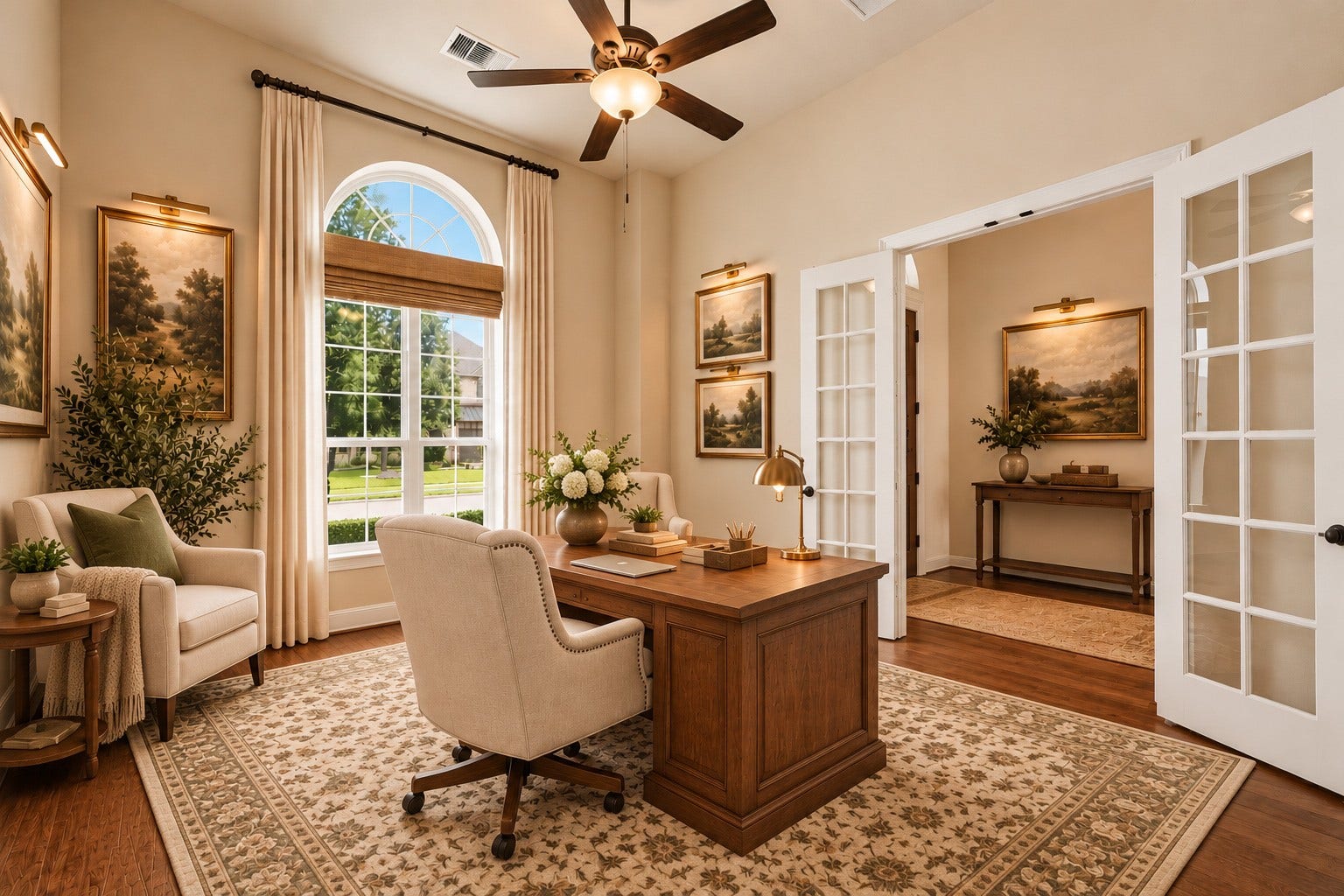 13920 N Lake Branch Lane, Houston, TX 77044 Home office virtually staged