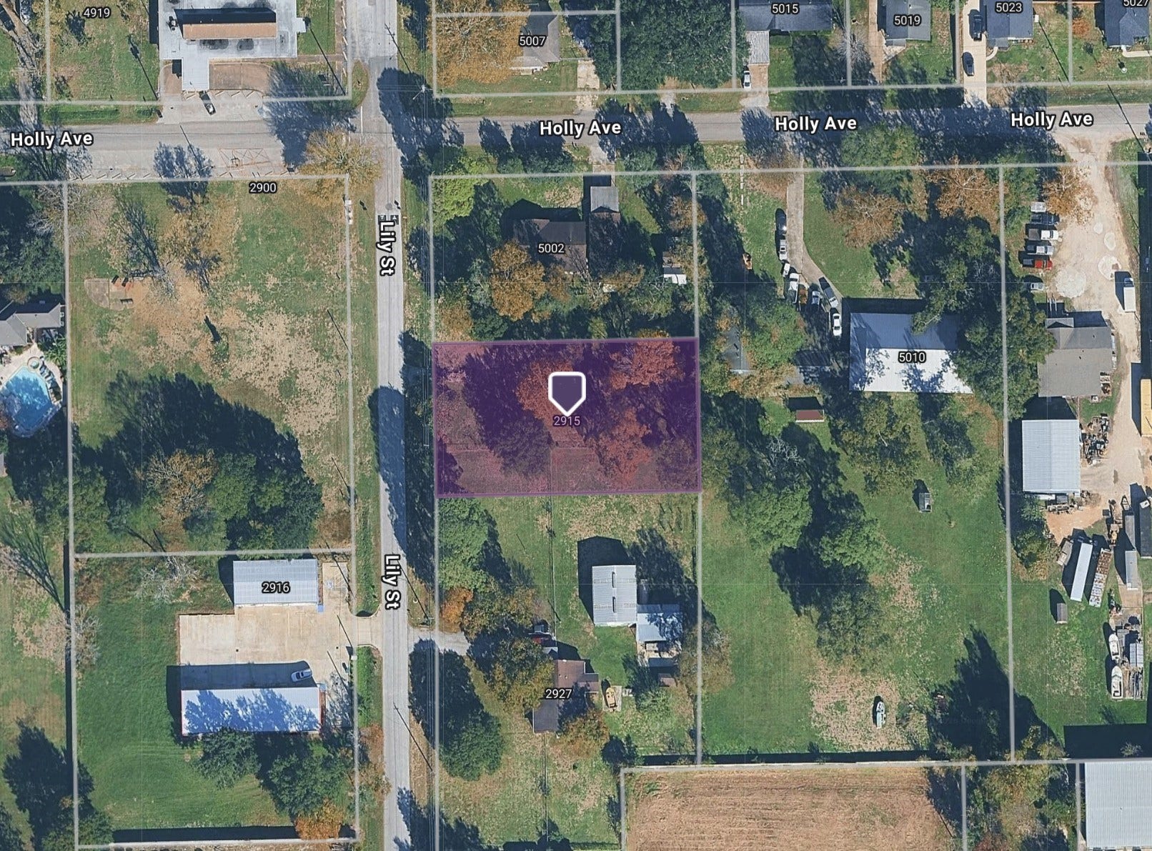 2915 Lily Street, Pasadena, TX 77503 Aerial view