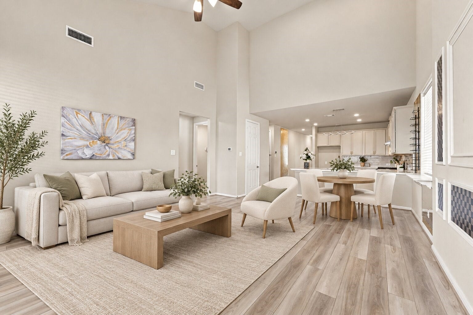 Virtually Staged Living Room