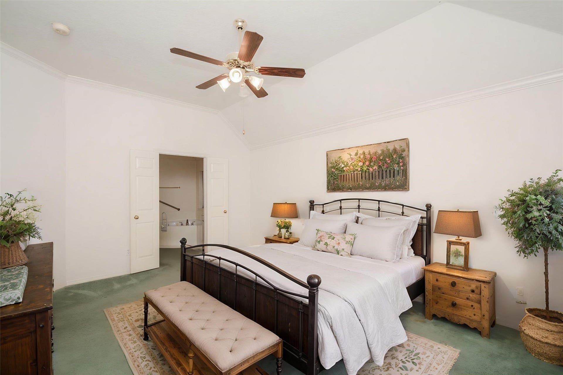 17122 Highland Canyon Drive, Houston, TX 77095 Virtually staged primary bedroom