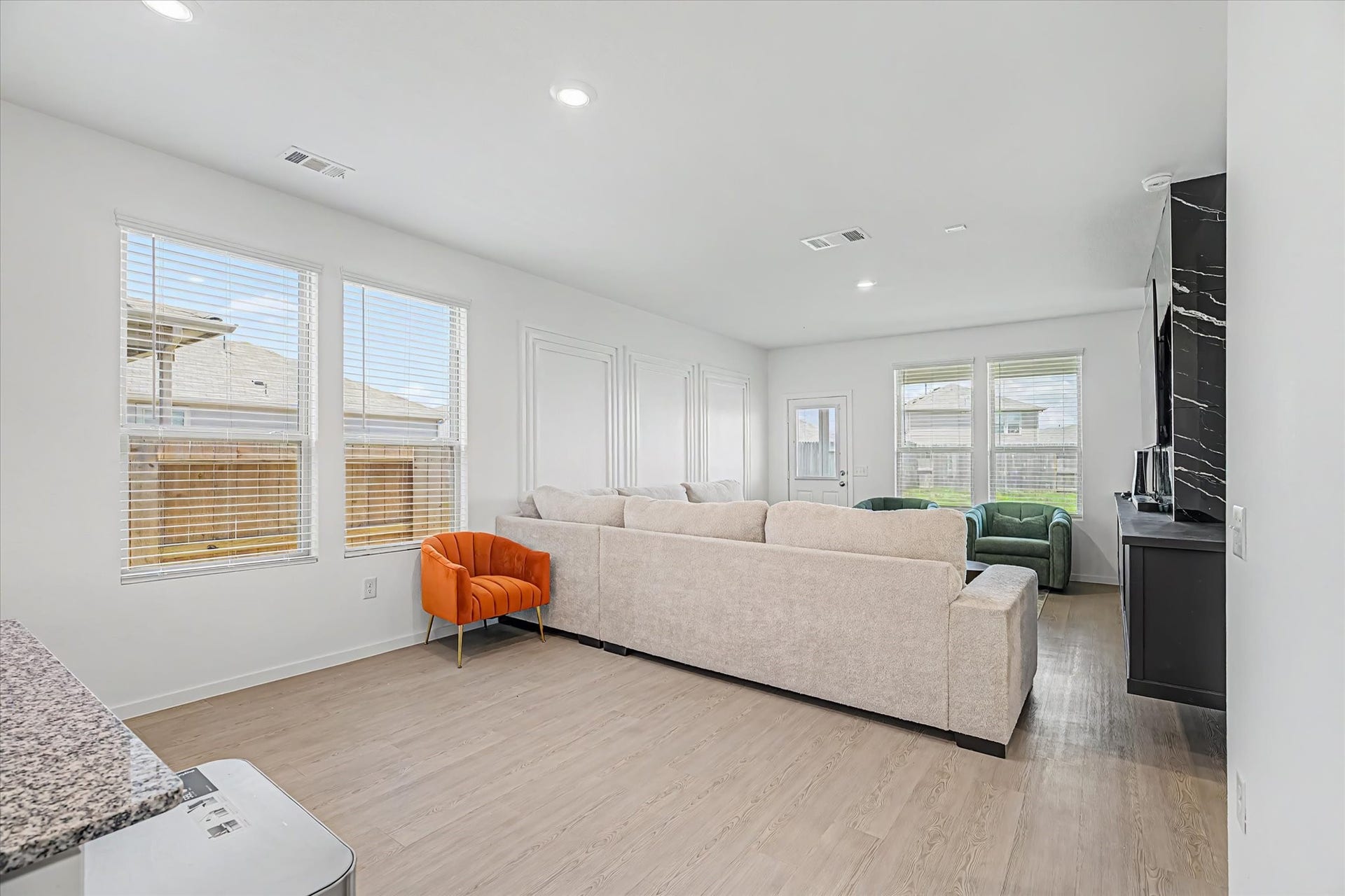 Looking into the living room