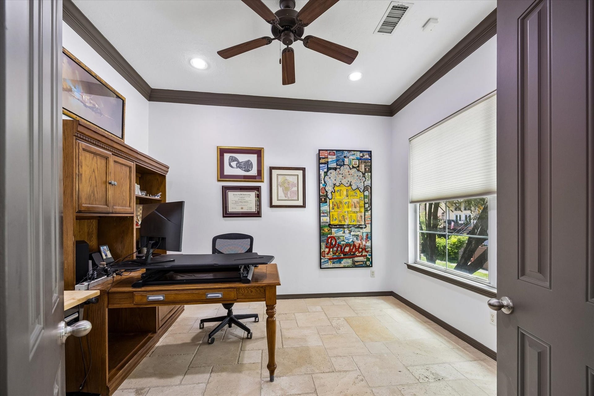 Completing the Second Floor is the Study, which also has a treetop view.  This room could be a Home Office, Craft Room or Wine Room.