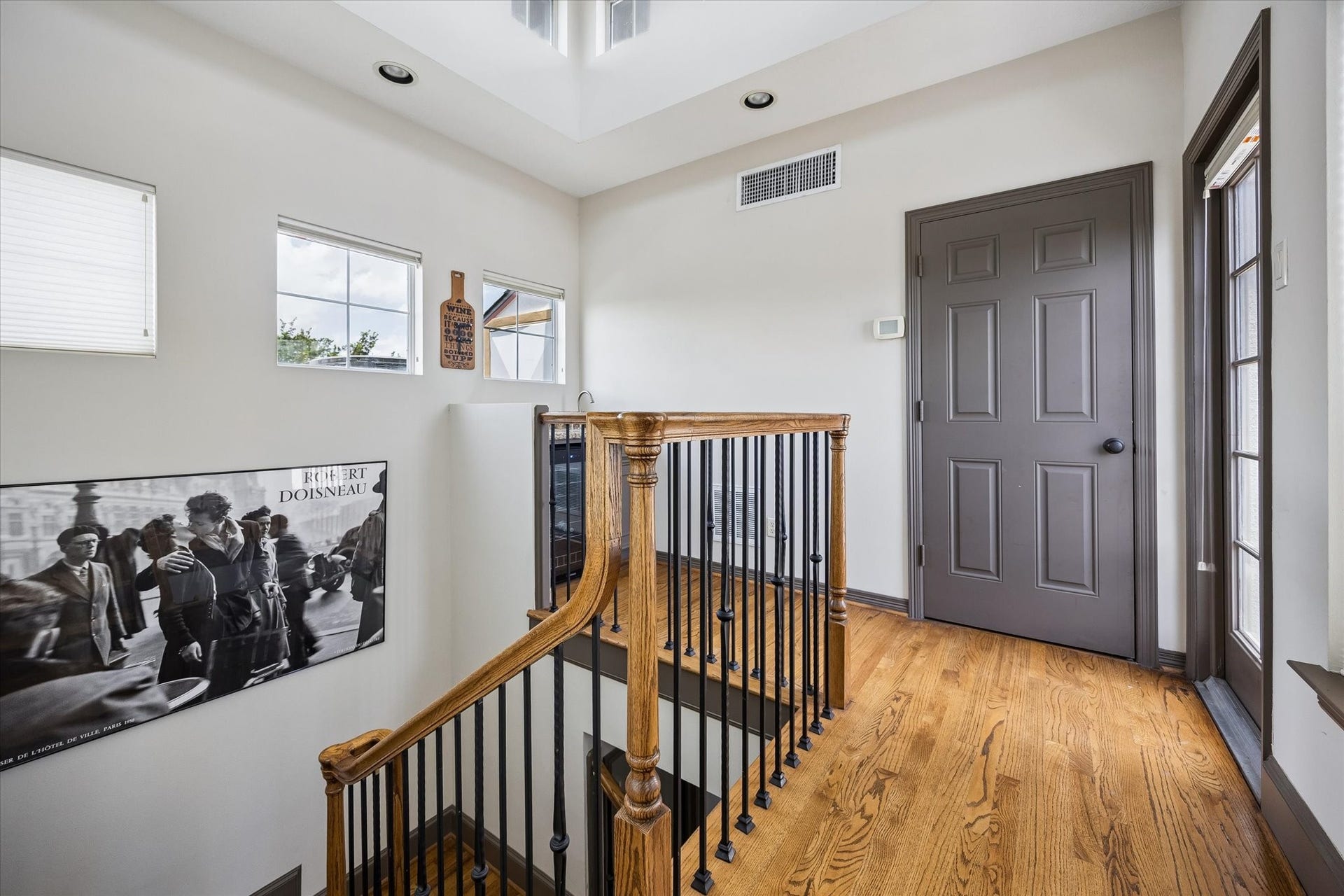 ...is an Aerie with a Dry Bar and Beverage Fridge.  Through the door are you mechanicals; the systems are so easy to reach your HVAC repair person is going to love you.