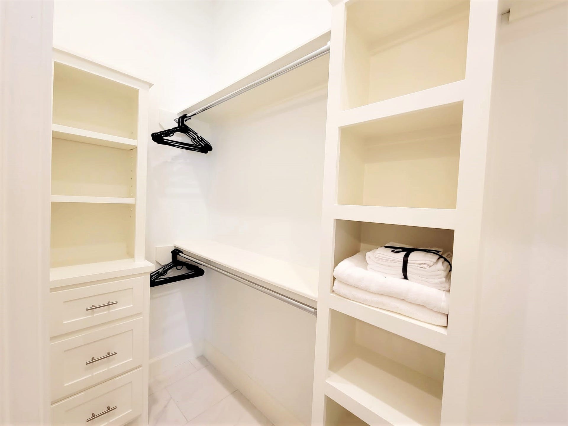 large walk-in closet in Bedroom 3