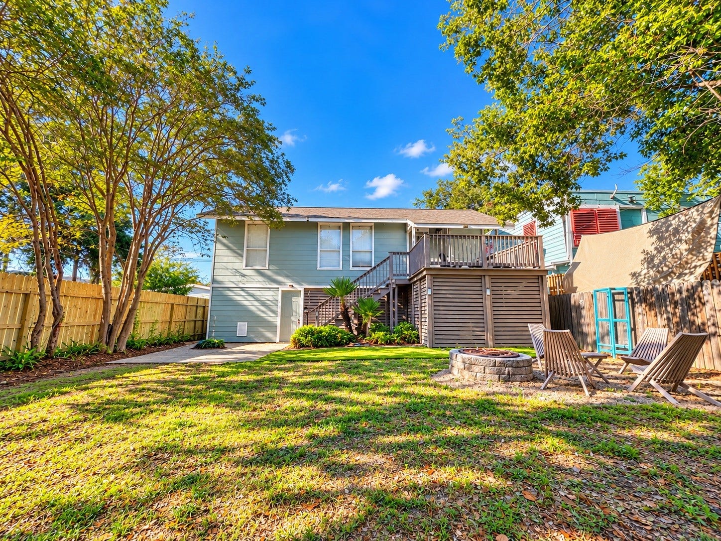 3402 Avenue Q 1/2, Galveston, TX 77550 View of front entrance and lot.