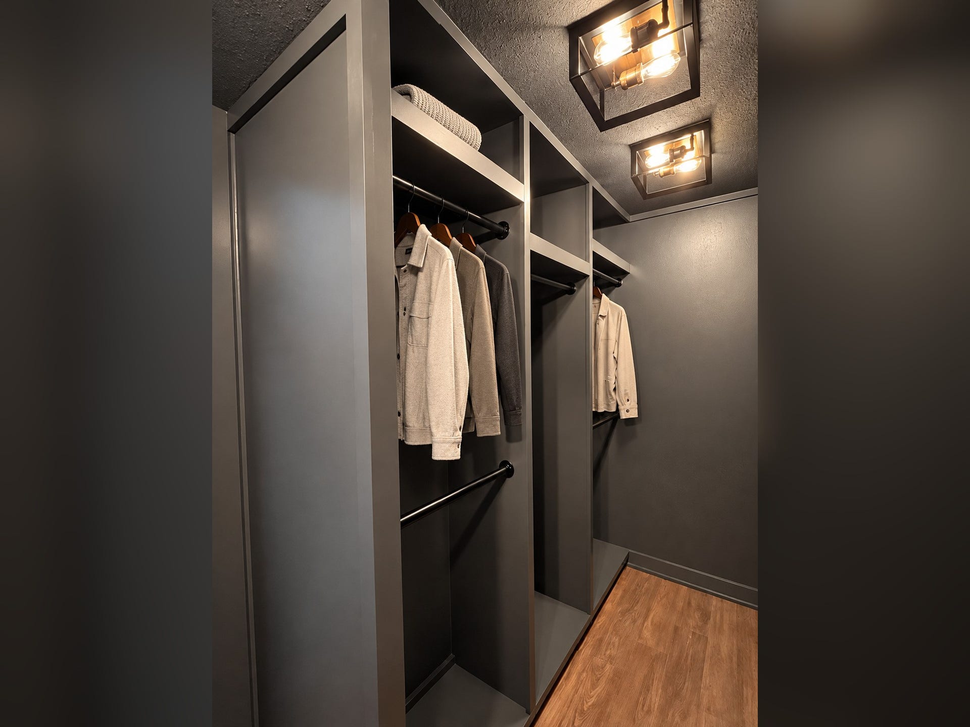 More of the closet because you need to see every angle.