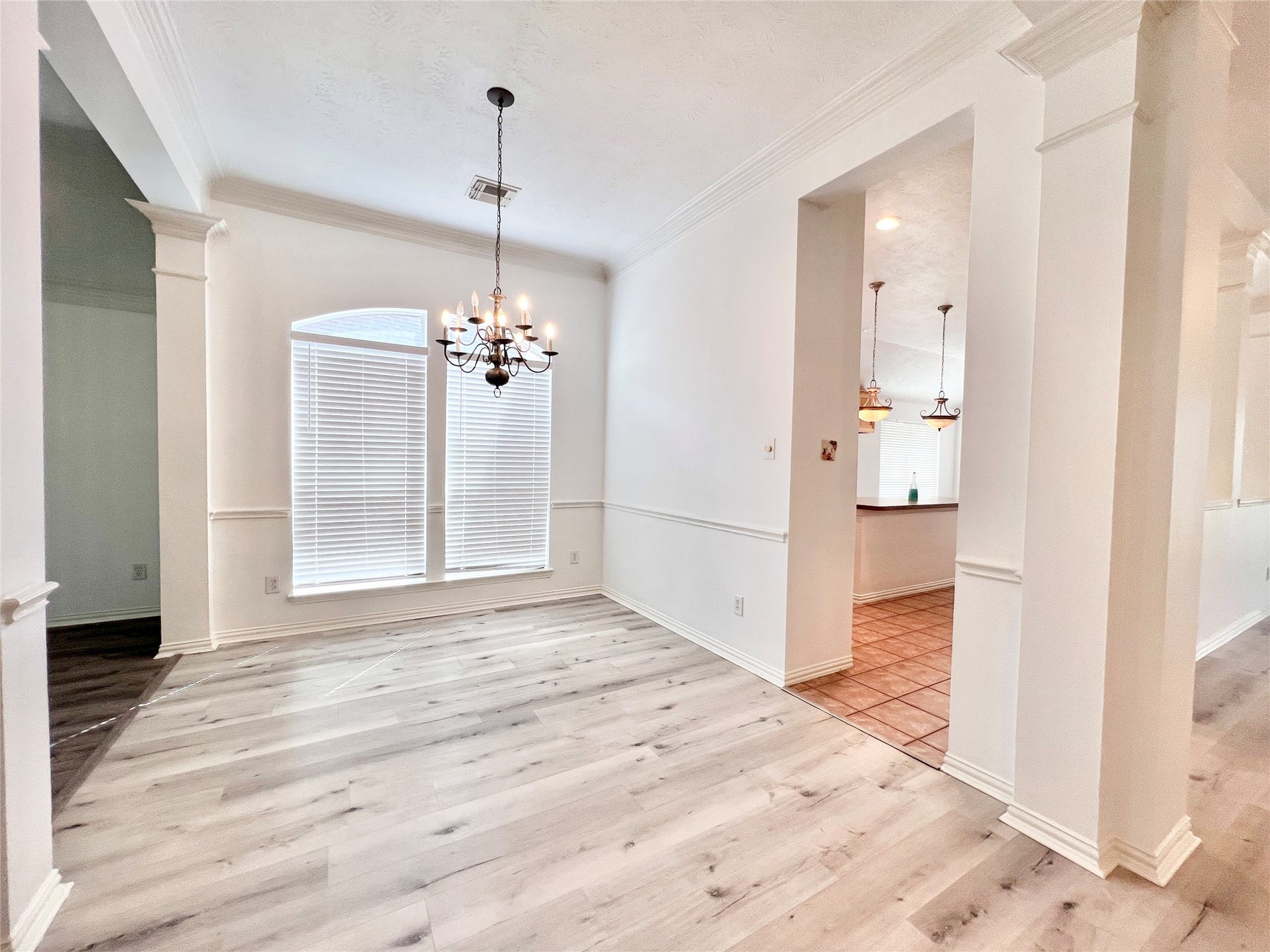 15915 Misty Heath Lane, Houston, TX 77084 Dining room with a passage to kitchen