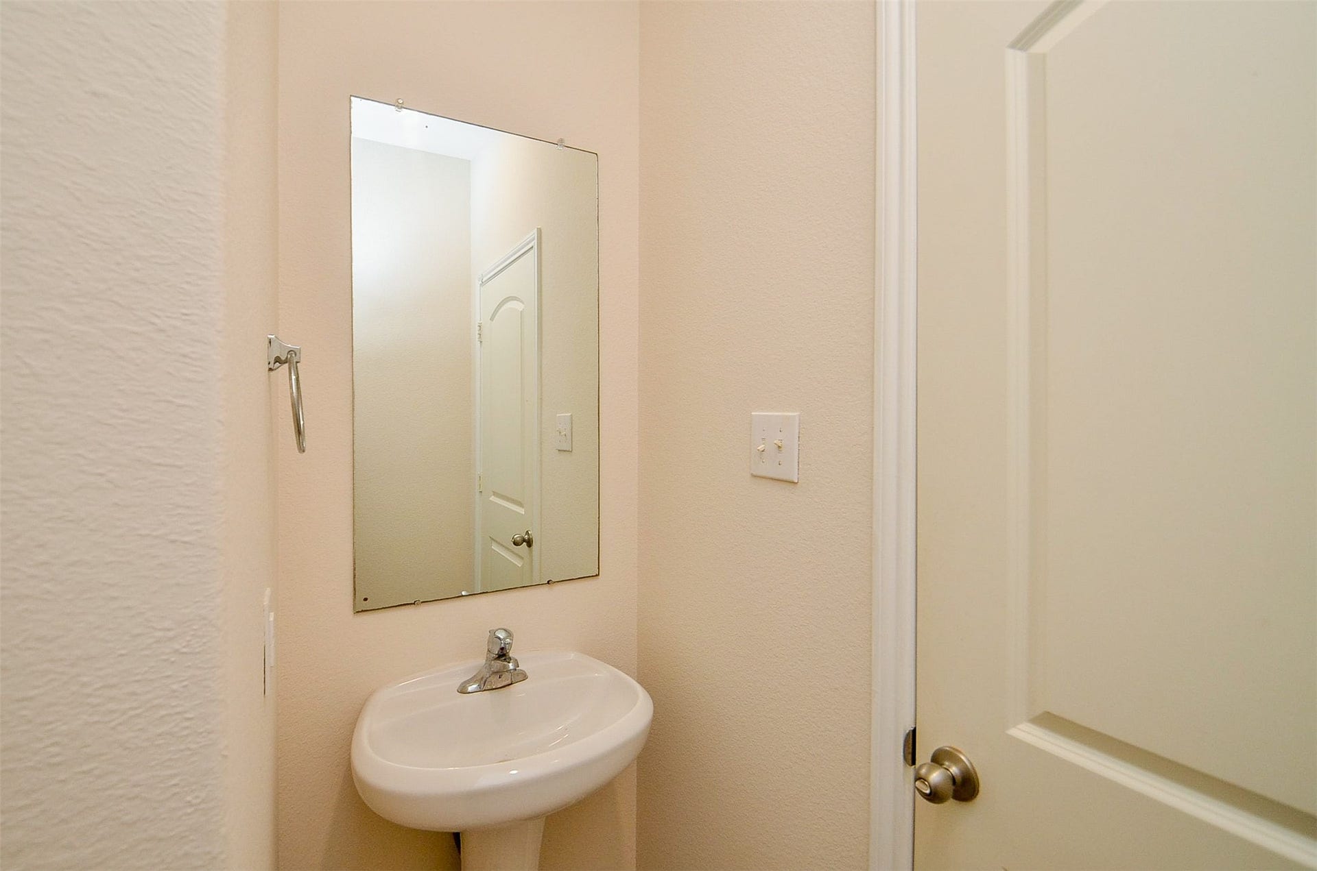 Half bath down.