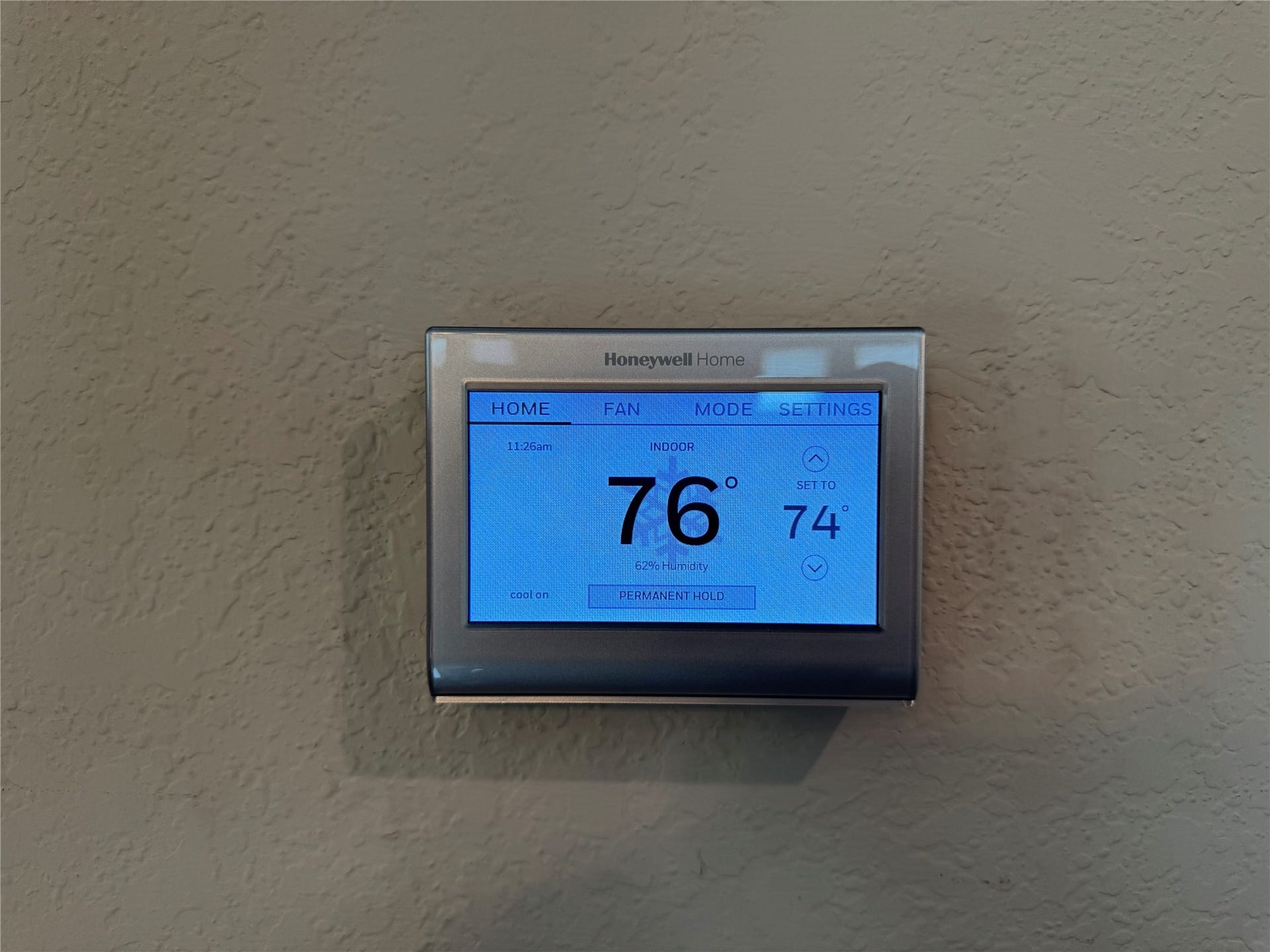 WIFI Thermostats installed on all floors