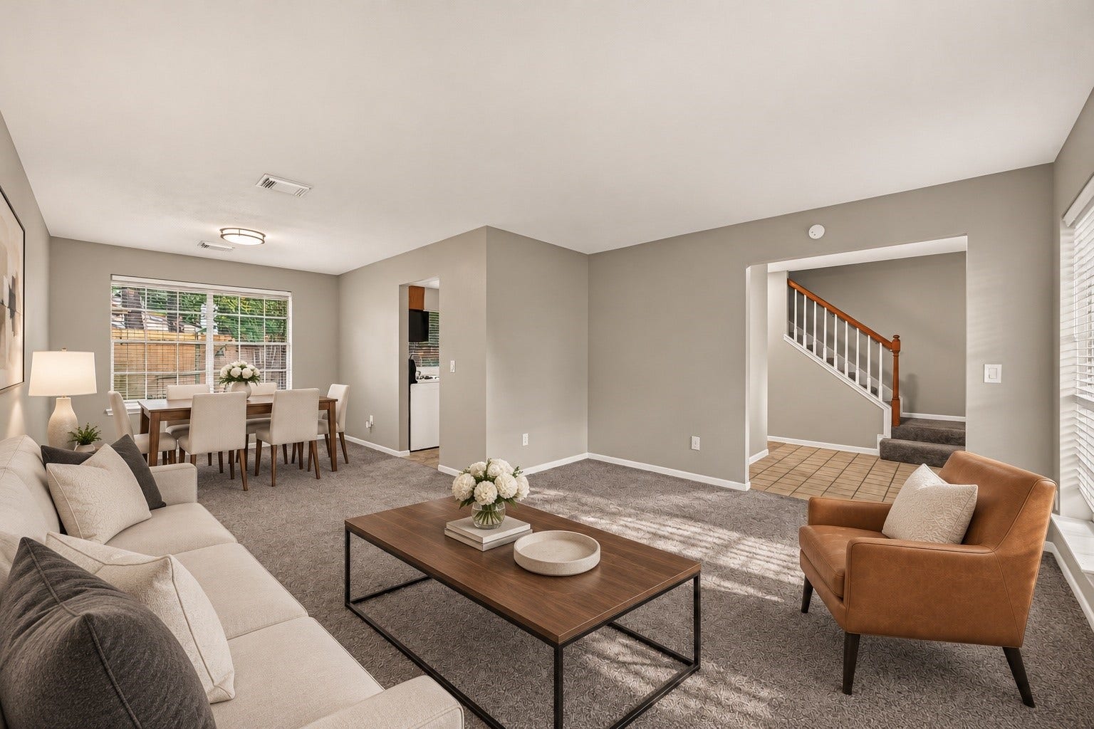 7410 Magnolia Shadows Lane, Houston, TX 77095 Formal Living Dining Area - This Room is Virtually Staged