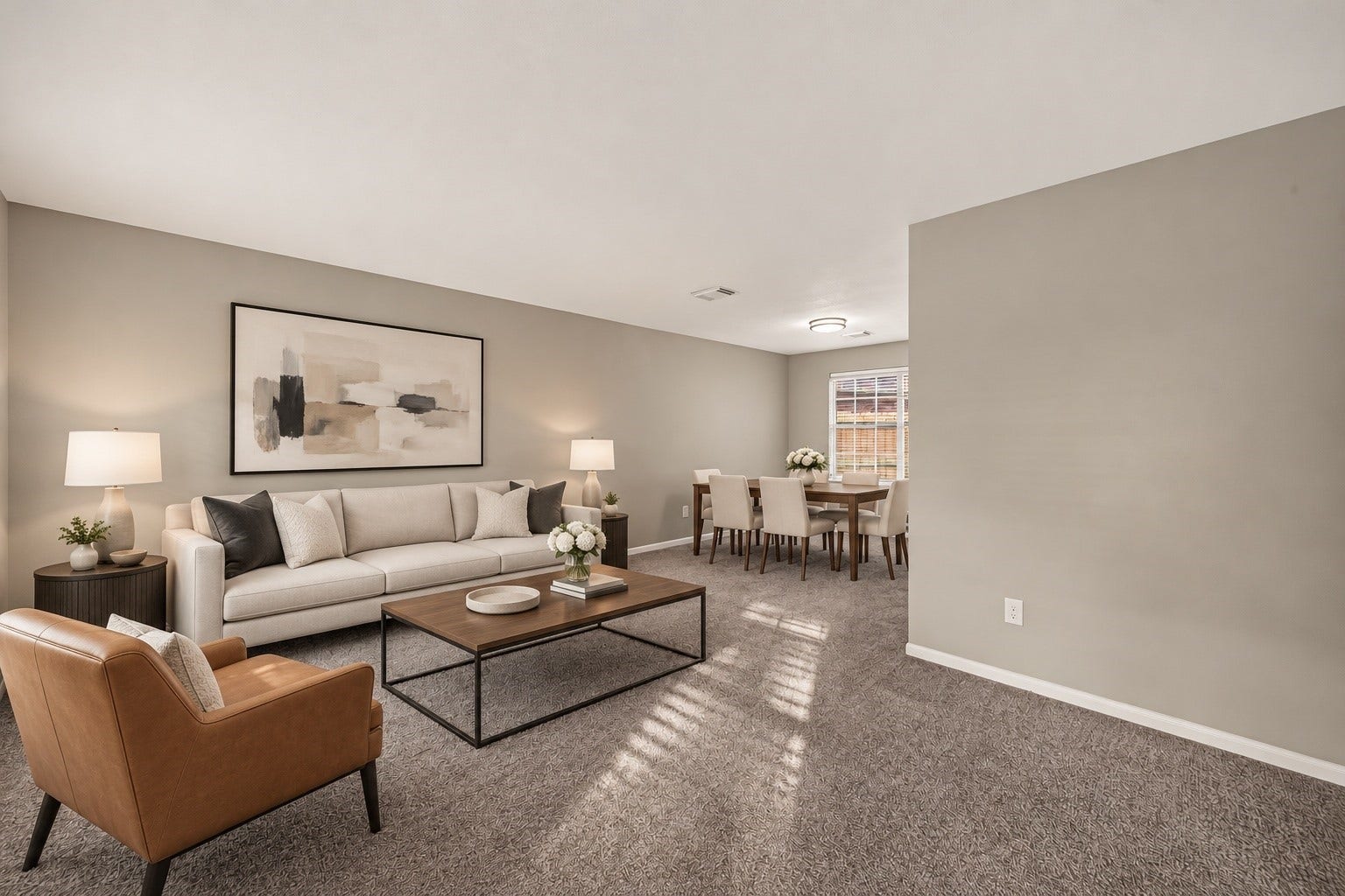 7410 Magnolia Shadows Lane, Houston, TX 77095 Formal Living - Dining - This room is virtually Staged