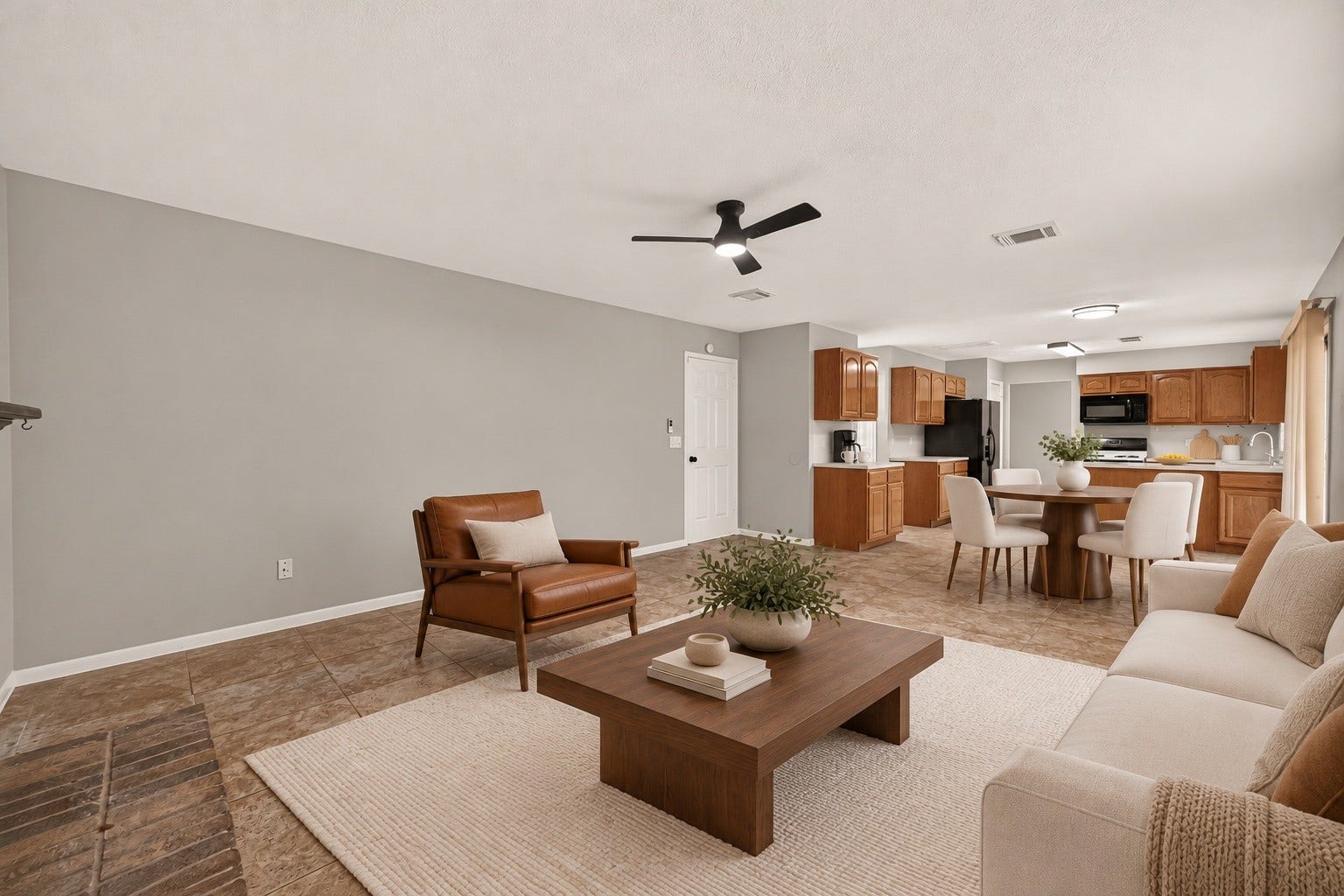 7410 Magnolia Shadows Lane, Houston, TX 77095 Family Room - Room is virtually staged