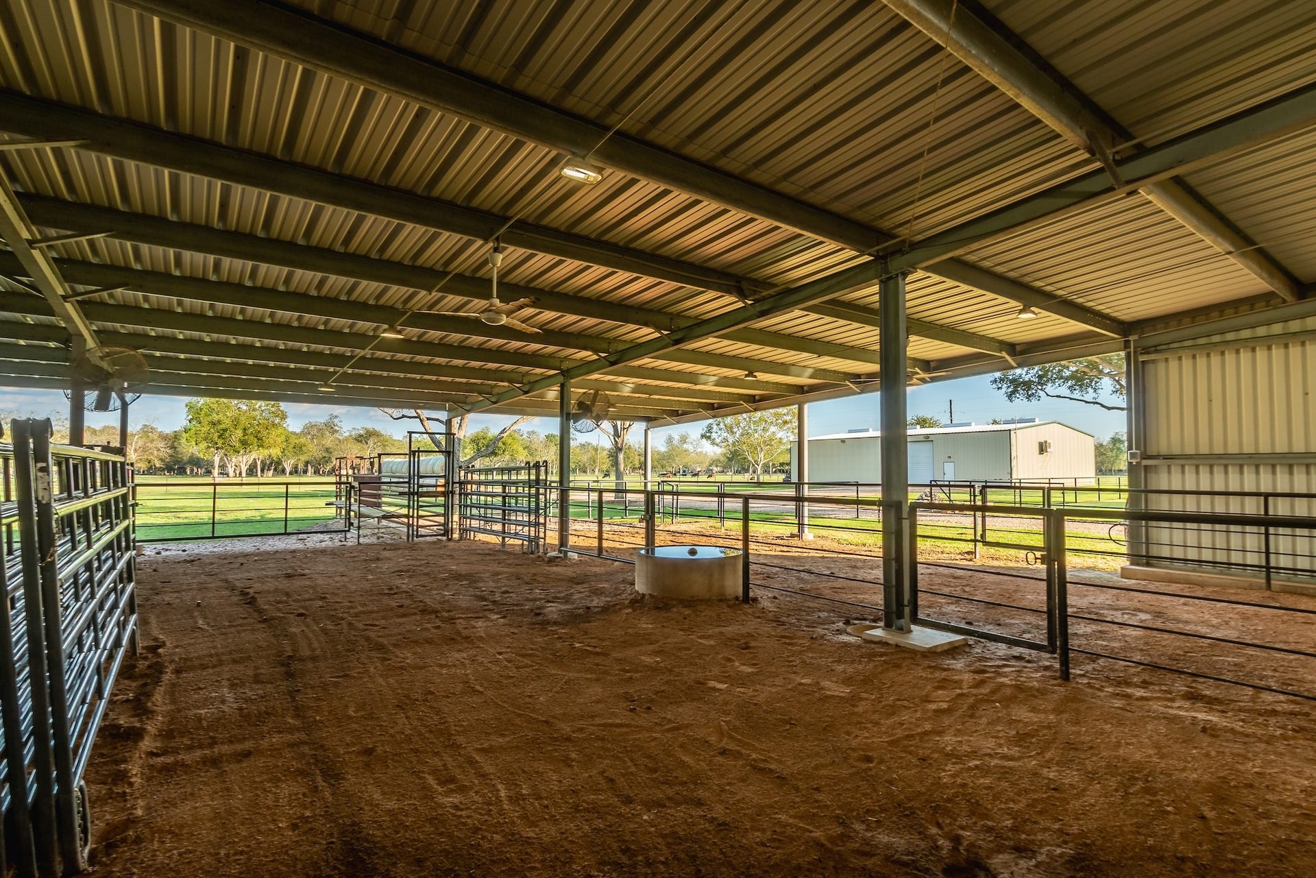 3150 Holmes Road Road, Richmond, TX 77406 Spacious covered pens and corrals offer protection and functionality for your livestock needs.