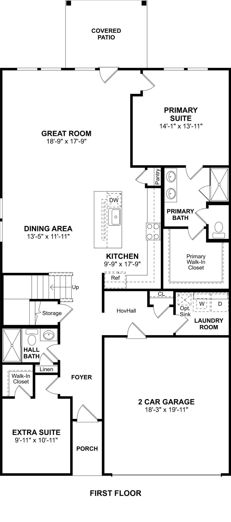 567 Day Station Drive, Dayton, TX 77535 The Tigris II floor plan by K. Hovnanian Homes. 1st Floor shown. *Prices, plans, dimensions, features, specifications, materials, and availability of homes or communities are subject to change without notice or obligation.