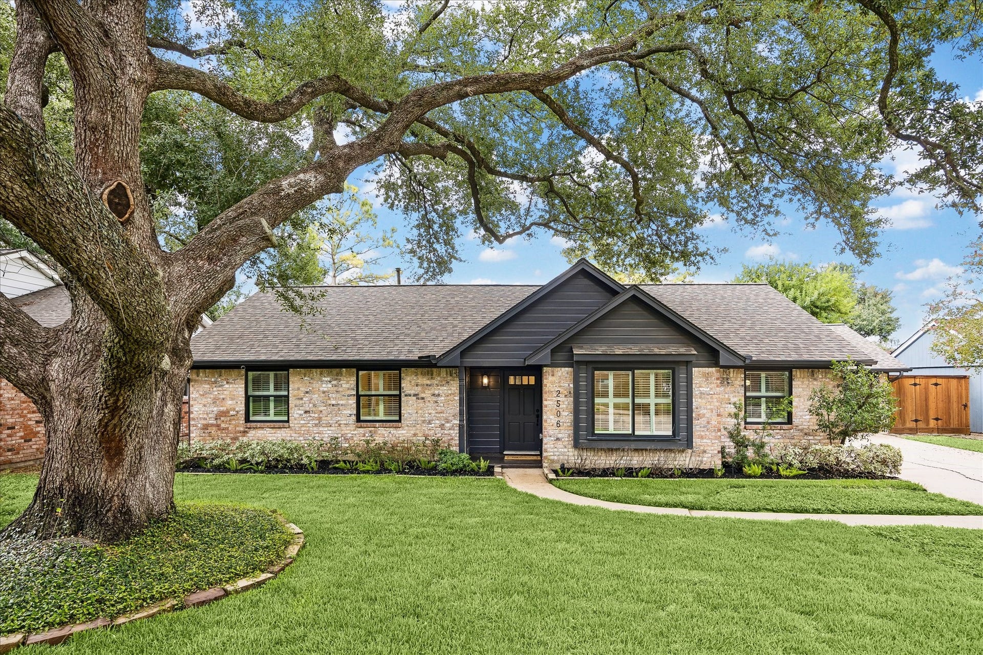 2506 Anniston Drive, Houston, TX 77080 Welcome to 2506 Anniston, tucked away at the end of a quiet cul-de-sac and framed by beautifully mature trees. The home has been freshly painted throughout the interior and is desirably located in Spring Branch.