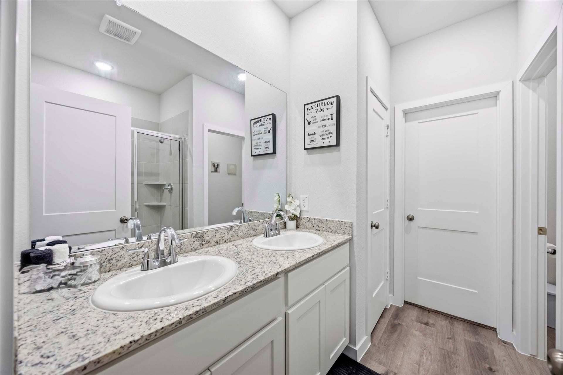 Double Sinks in Primary Rest Room