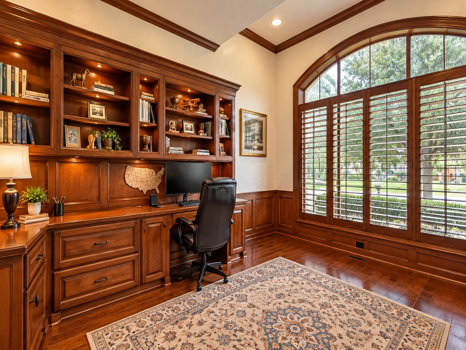 25207 Hideaway Run Drive, Spring, TX 77389 Enjoy custom built in bookshelves, desk & printing station