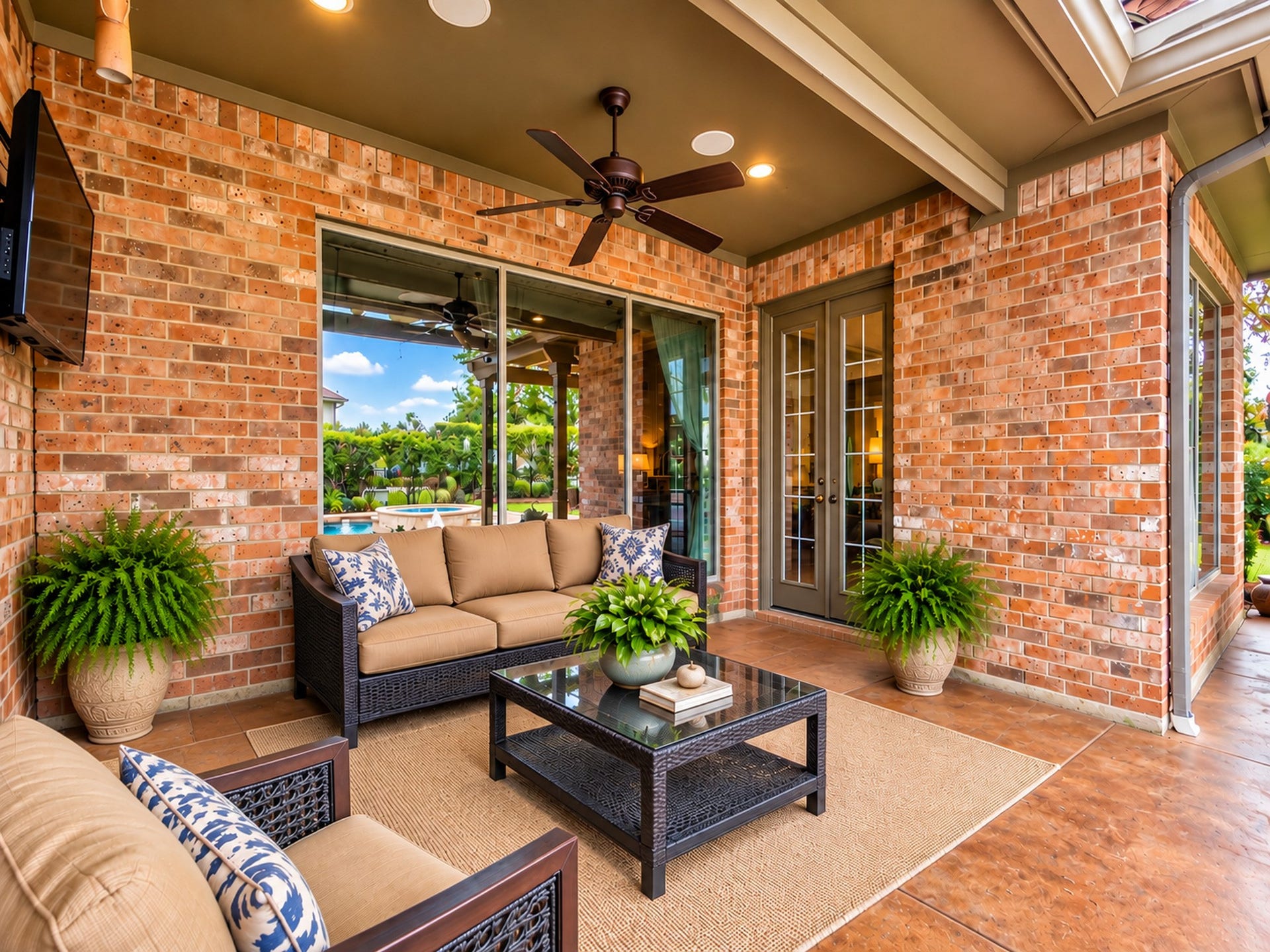 25207 Hideaway Run Drive, Spring, TX 77389 Enjoy this covered back patio