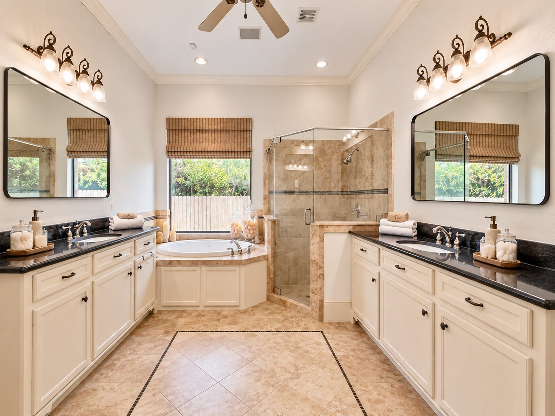 25207 Hideaway Run Drive, Spring, TX 77389 Double vanities & large shower with soaking tub
