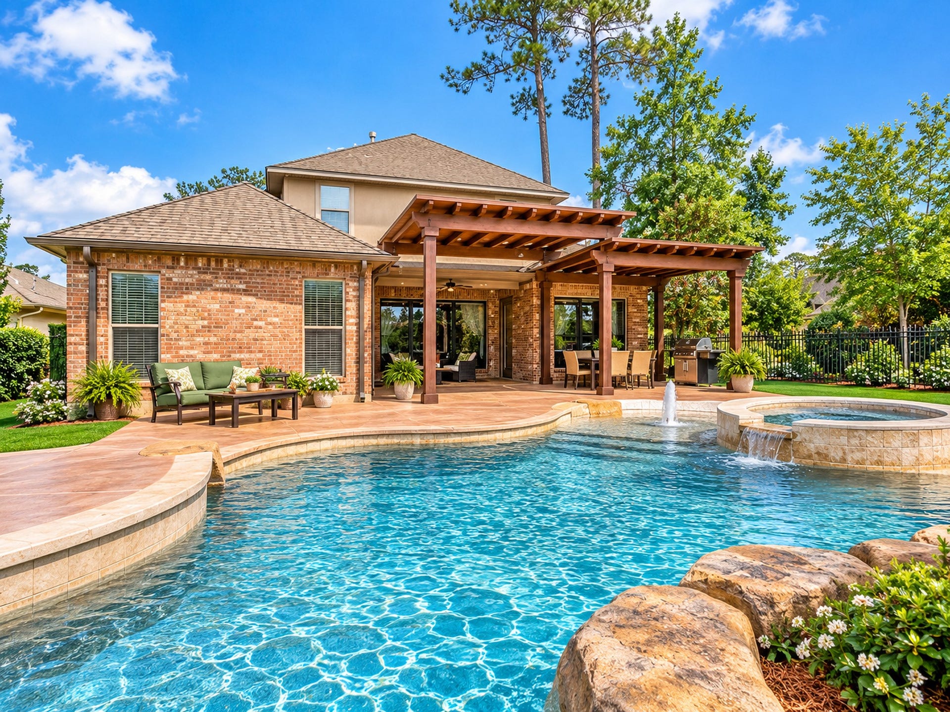 25207 Hideaway Run Drive, Spring, TX 77389 Your backyard oasis awaits!!!