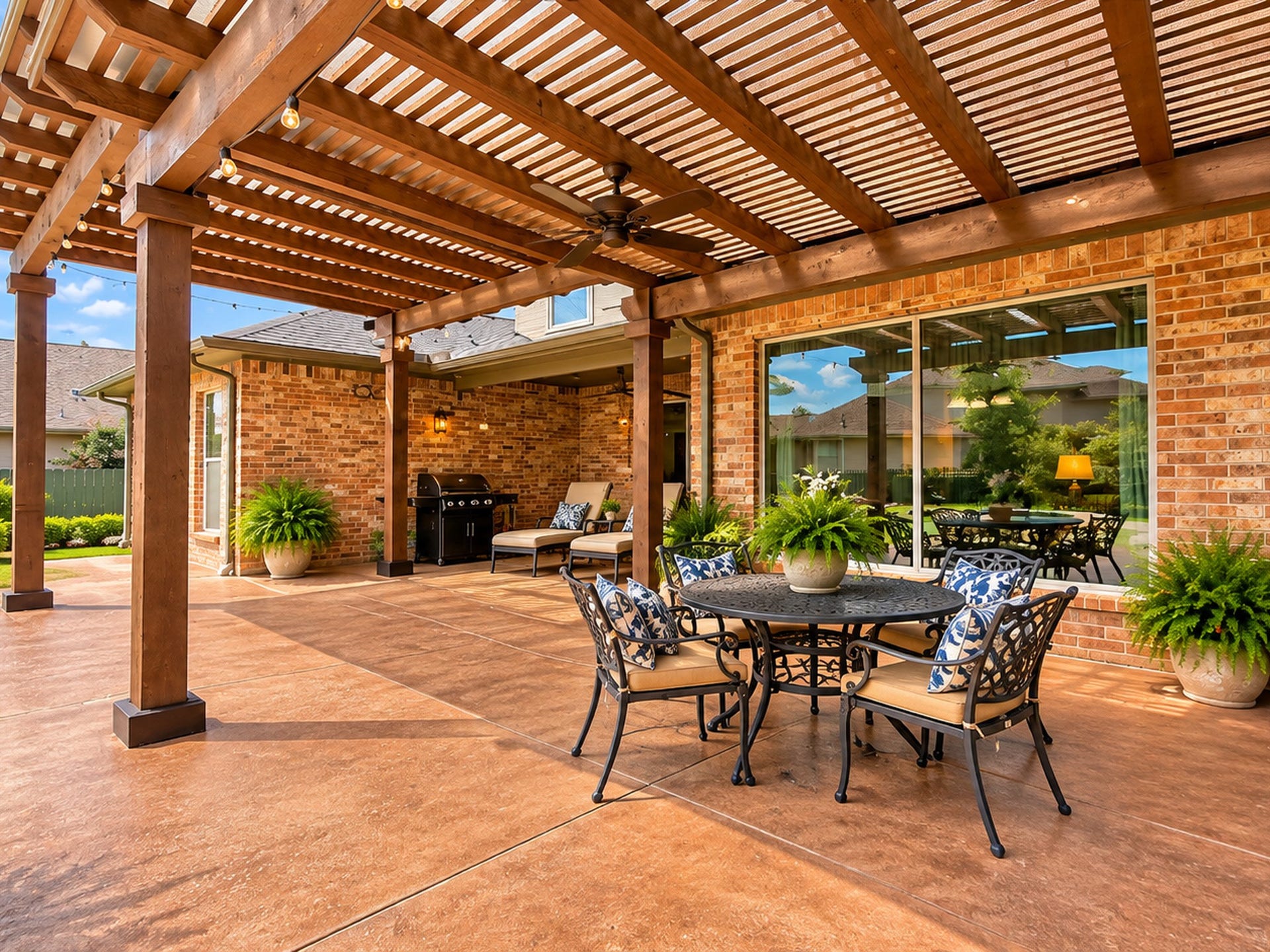 25207 Hideaway Run Drive, Spring, TX 77389 Second Pergola offers a nice space for outdoor dining