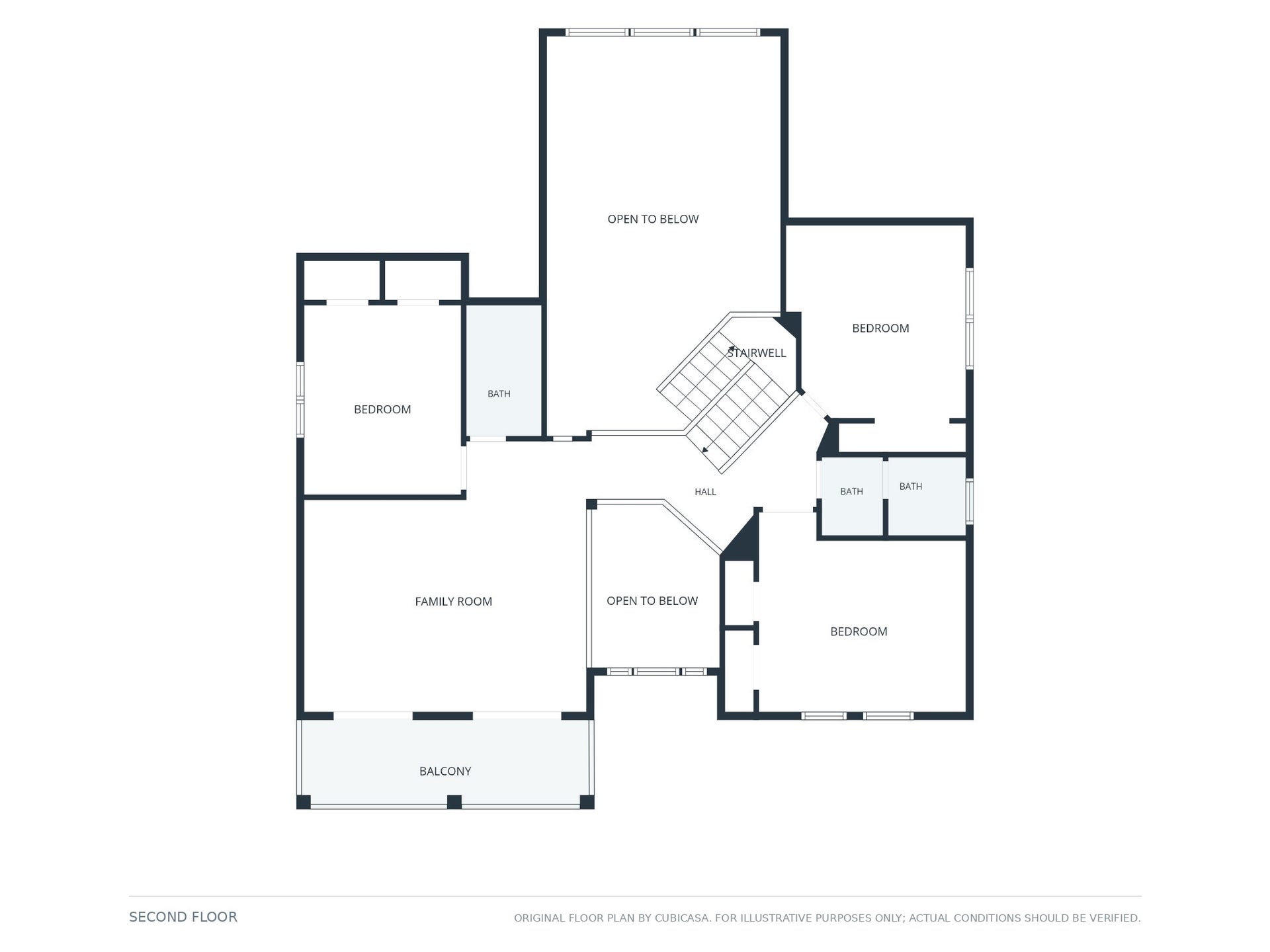 11632 Prince Andrew Court, Montgomery, TX 77316 Second floor layout overview