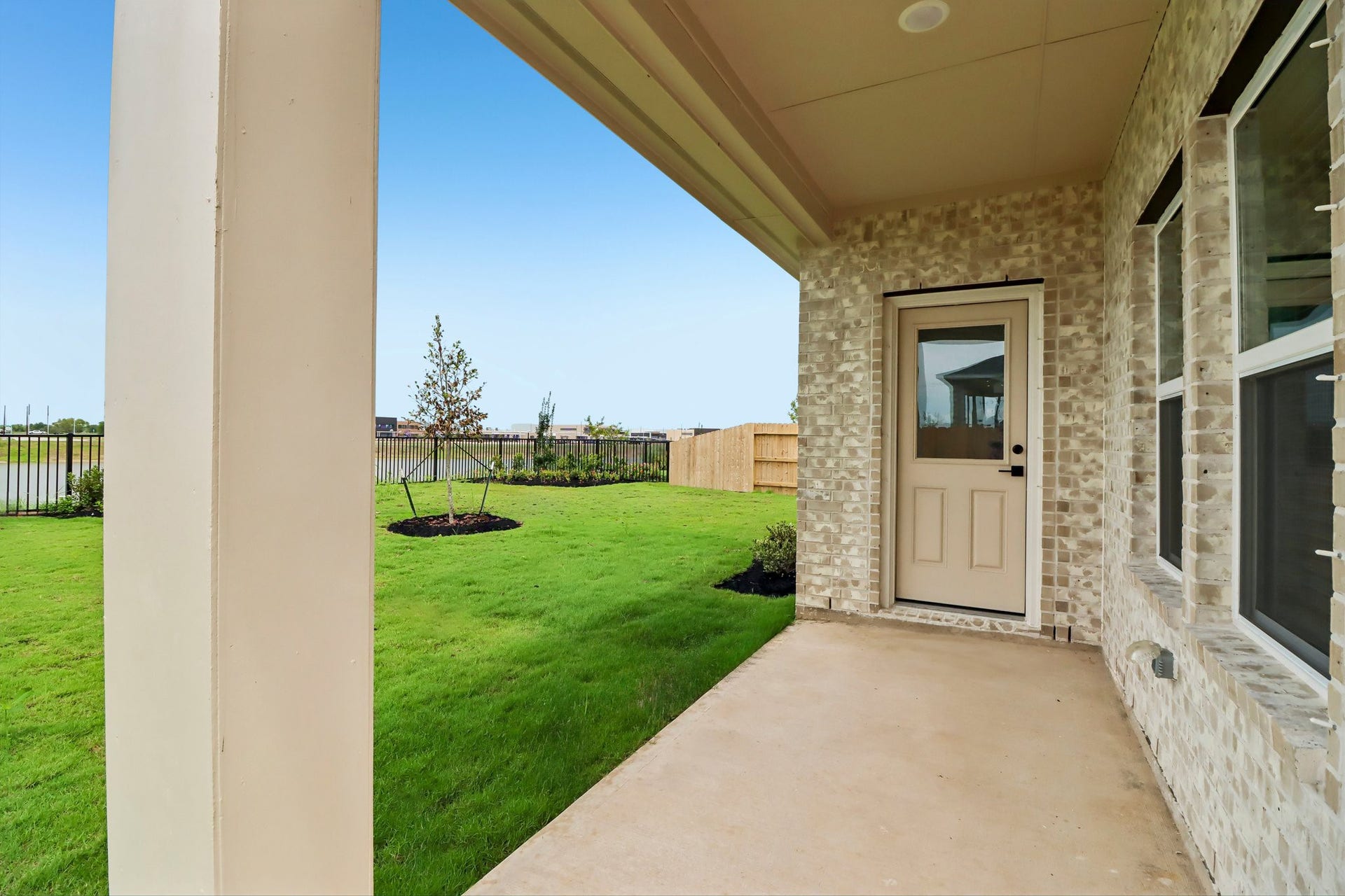 Enjoy the views from the covered patio