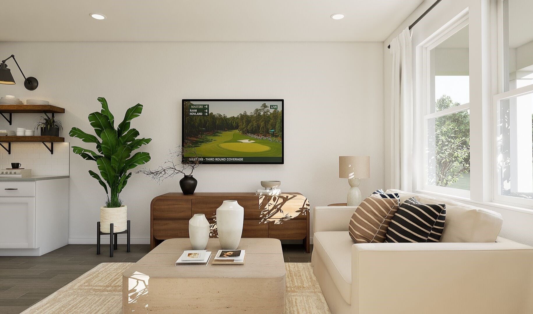 Light and bright great room (*Artist rendering used for illustration purposes only.)