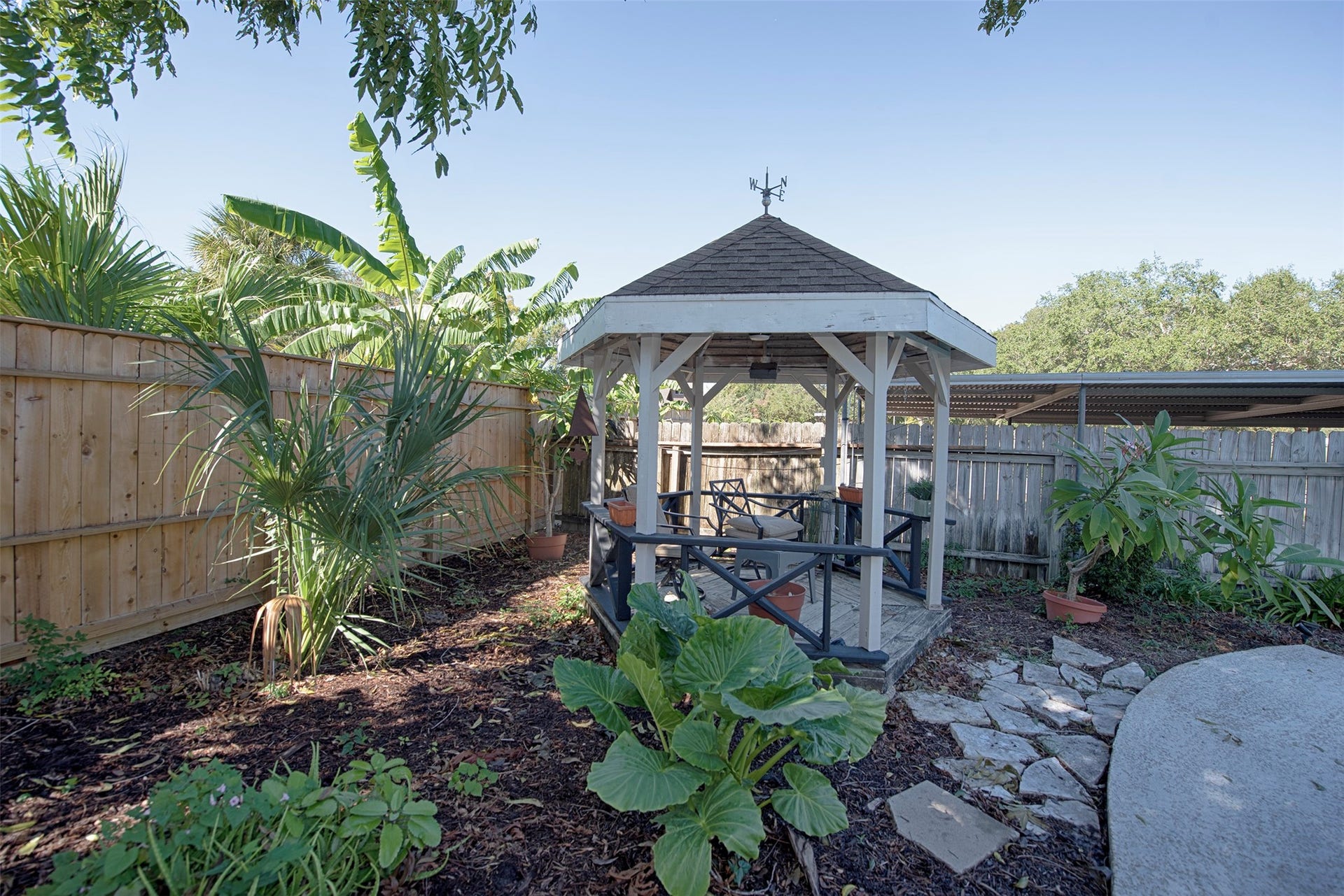 18502 Vinland Drive, Nassau Bay, TX 77058 A view of the Gazebo to sit and relax and enjoy a day of relaxing so not to get too much sun.