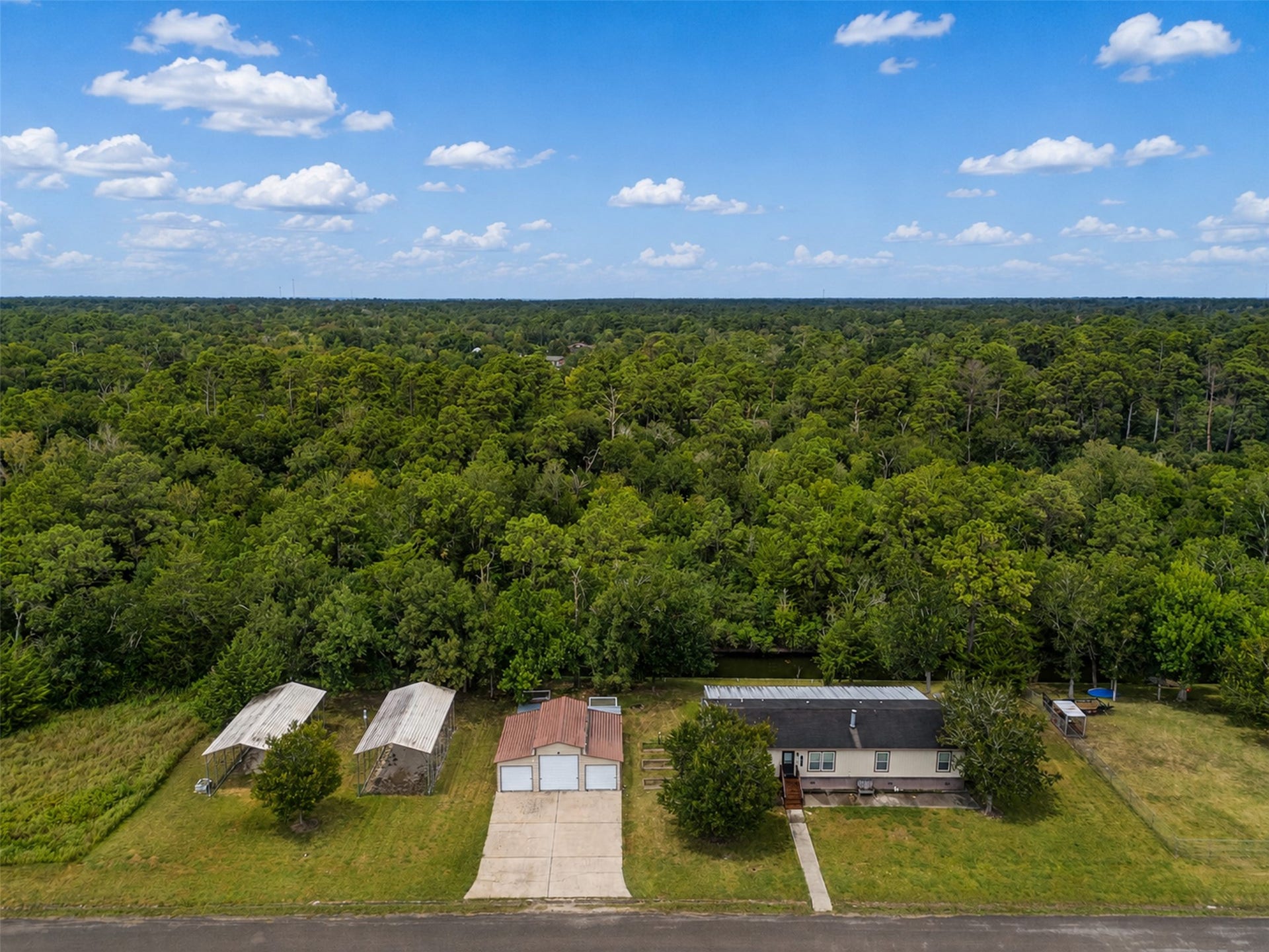 52 County Road 302, Alvin, TX 77511 Ariel View