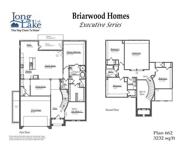 2056 Thimbleberry Lane, Magnolia, TX 77355 Plan 662 features 4 bedrooms, 3 full baths, 1 half bath, and over 3,200 square feet of living space.