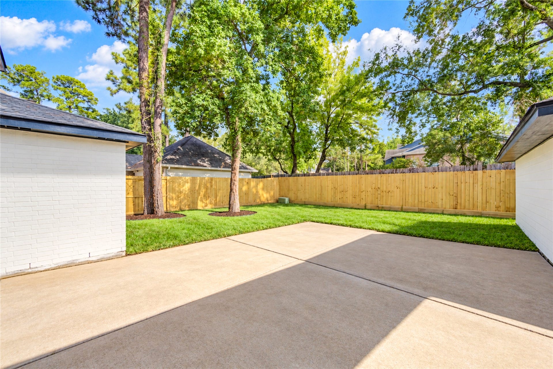 Oversized backyard patio