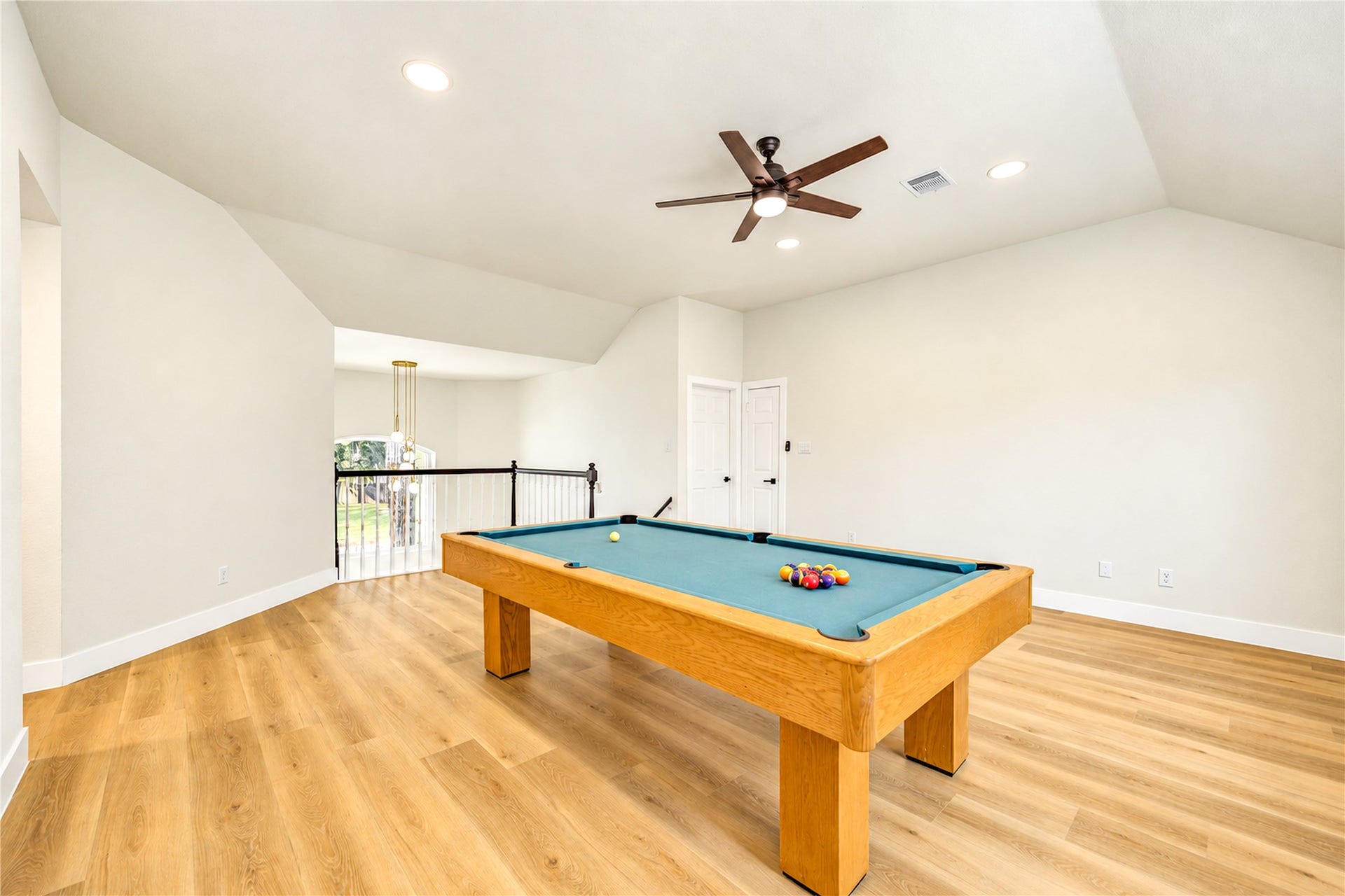 Pool table is included with the home