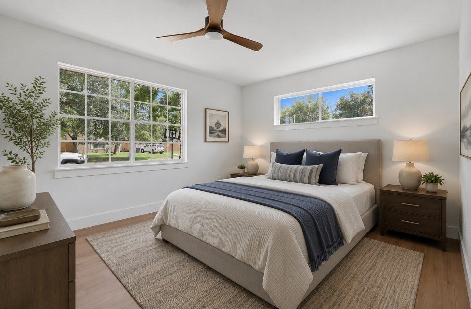 104 Oriole Lane, Angleton, TX 77515 Virtually staged secondary bedroom.