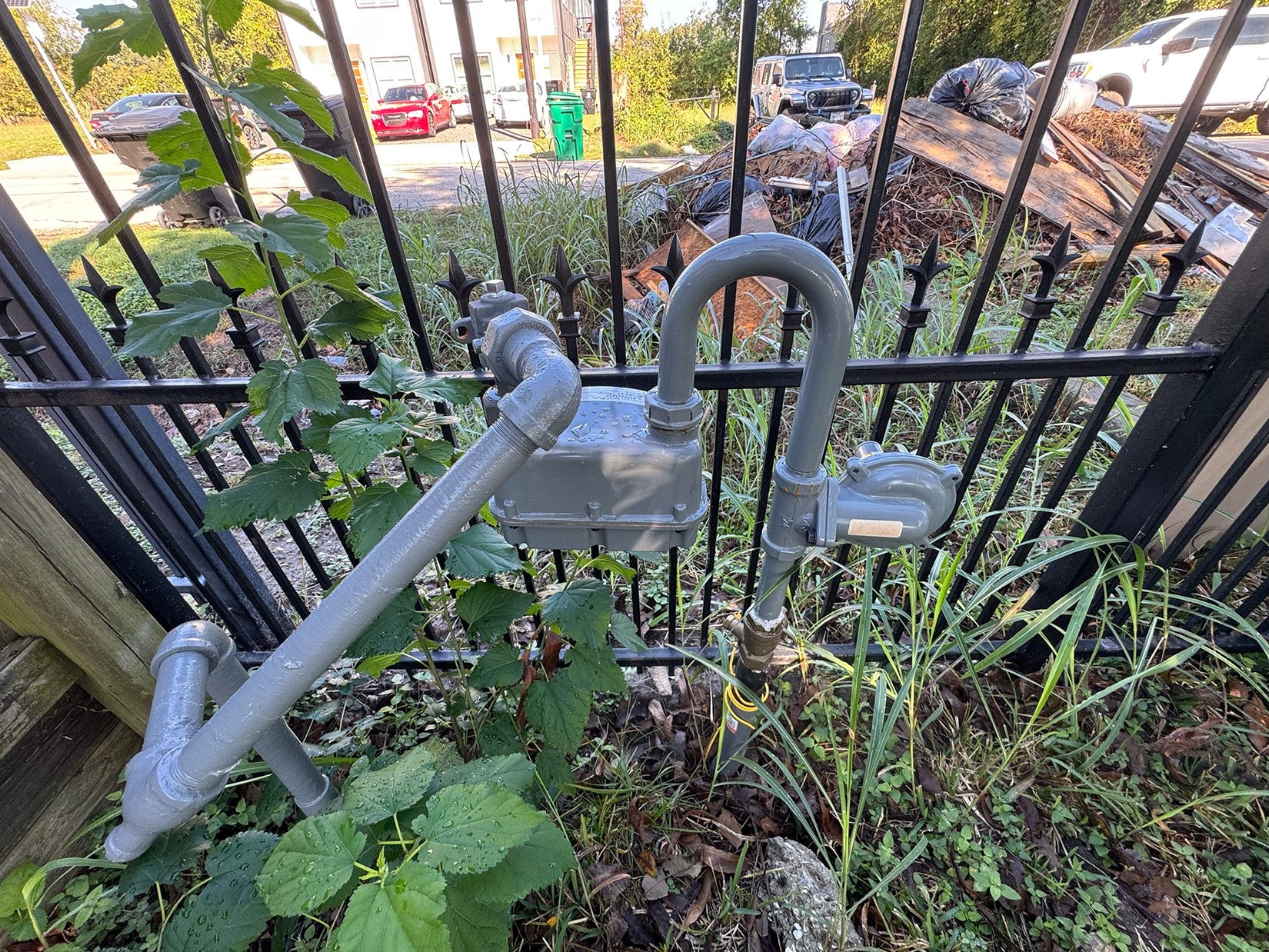 gas meter is onsite