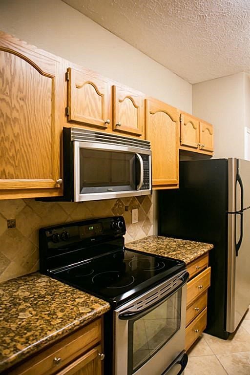 Electric range in the kitchen