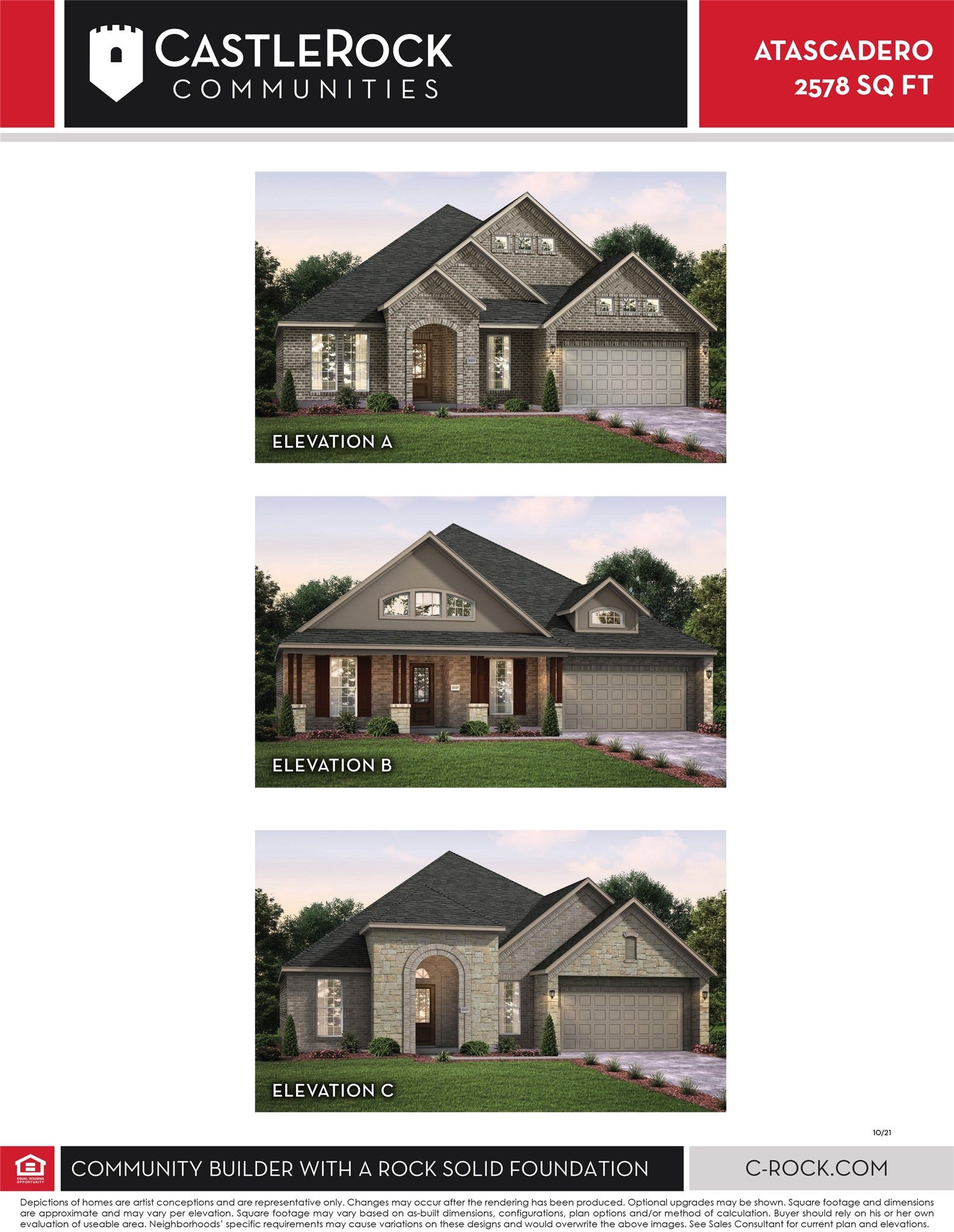 1051 Lakeland Circle, Rosharon, TX 77583 The Atascadero Elevation by CastleRock Communities!