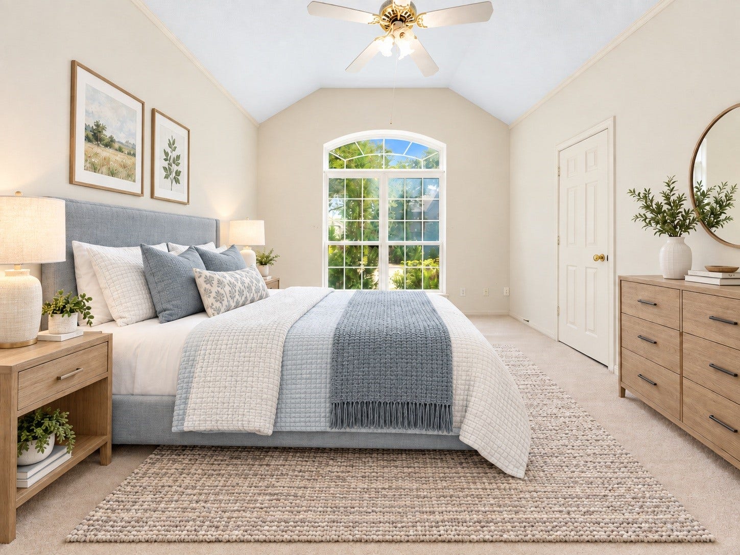 1602 Hannington Drive, Katy, TX 77450 A second generously sized bedroom continues the main home's four-bedroom layout. Virtually staged.