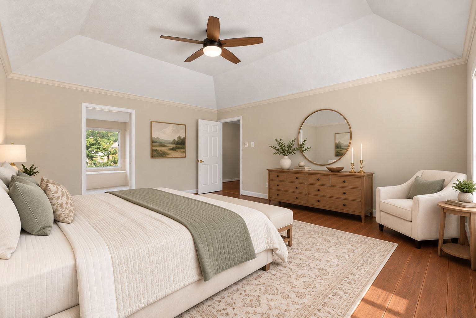 2108 Cherry Hills Drive, League City, TX 77573 The primary bedroom features a private en-suite featuring dual sinks, soaking tub and separate walk-in shower.