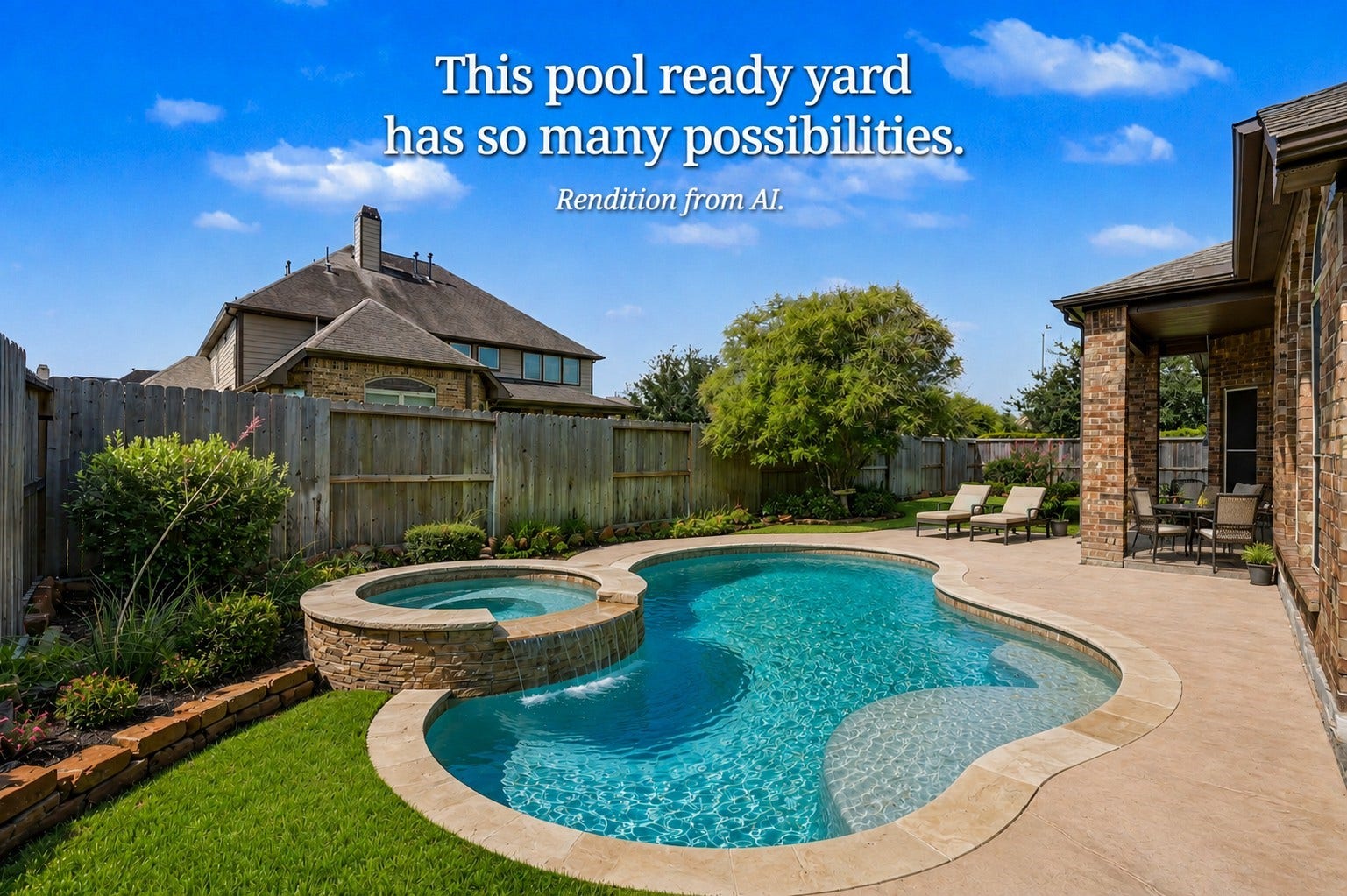 Dream of a pool? It could happen!