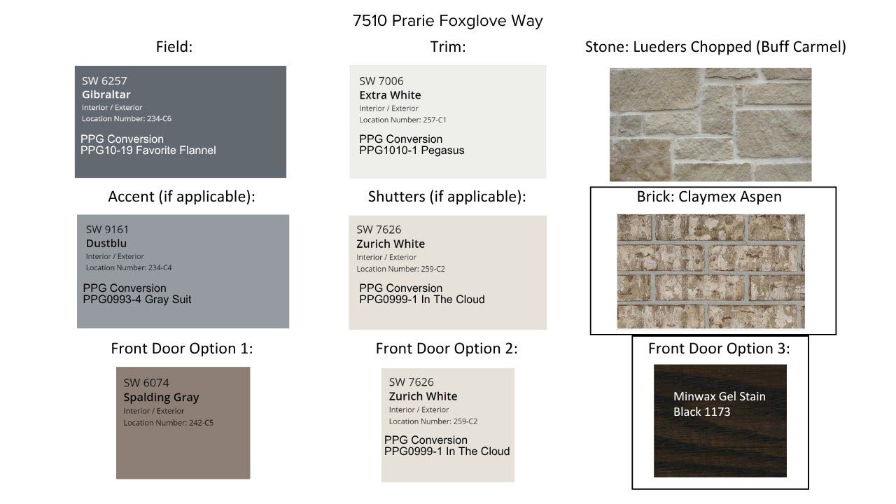 7510 Prairie Foxglove Way, Fulshear, TX 77441 Exterior Selections