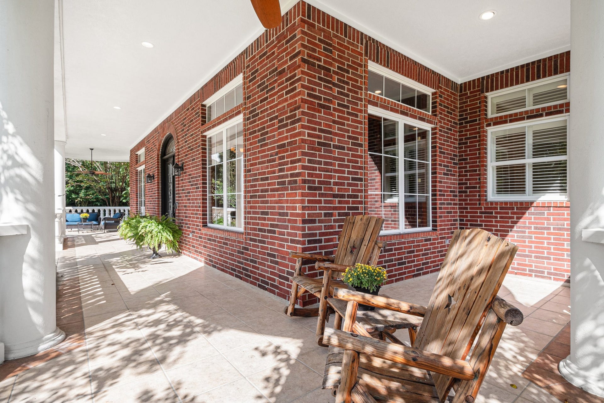 The massive front porch offers tons of space to sit and drink your morning coffee!
