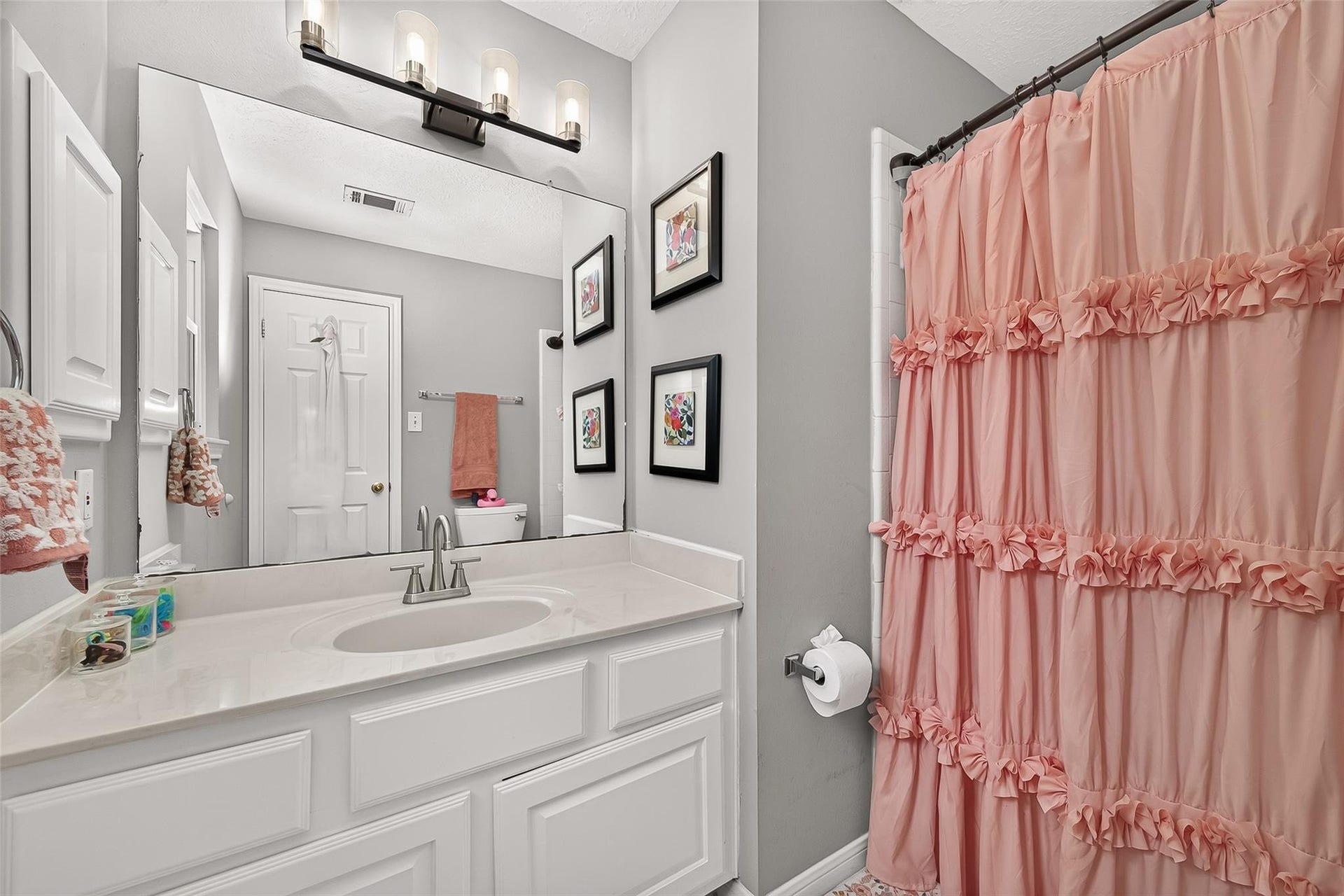 12906 Peach Meadow Drive, Cypress, TX 77429 One of the second floor bathrooms