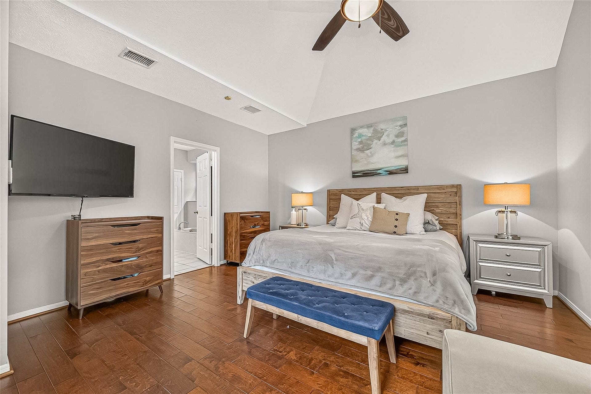 12906 Peach Meadow Drive, Cypress, TX 77429 Spacious Primary Bedroom located on the first floor.