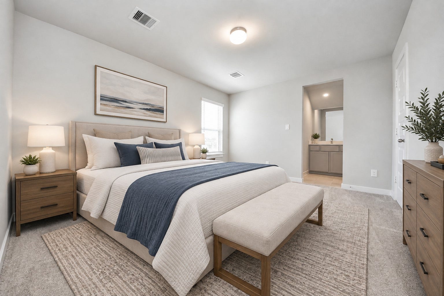 Virtually Staged - Secondary Bedroom. Sample photo of completed home with similar floor plan. Actual colors and selections may vary.
