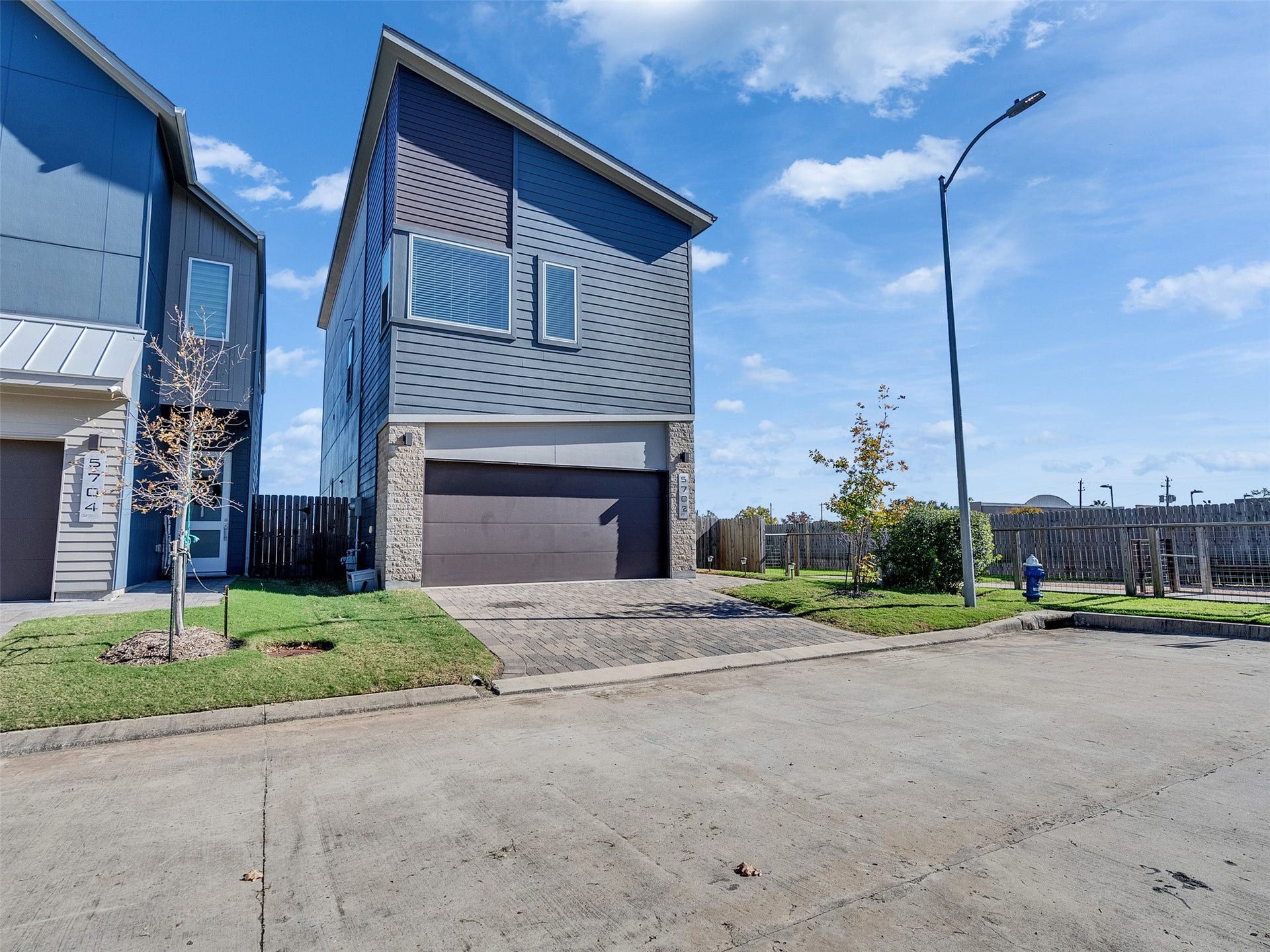 Located at the end of the street with the dog park immediately next door.